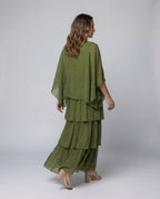 Maxi dress Summer Women Chiffon - back view