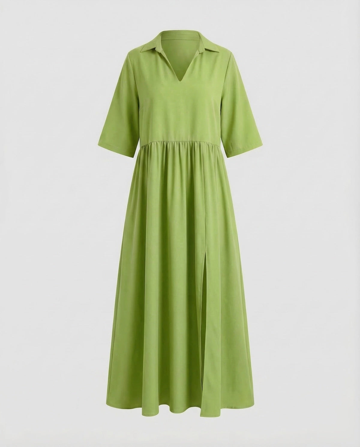 Maxi dress women shirt dress - product shot