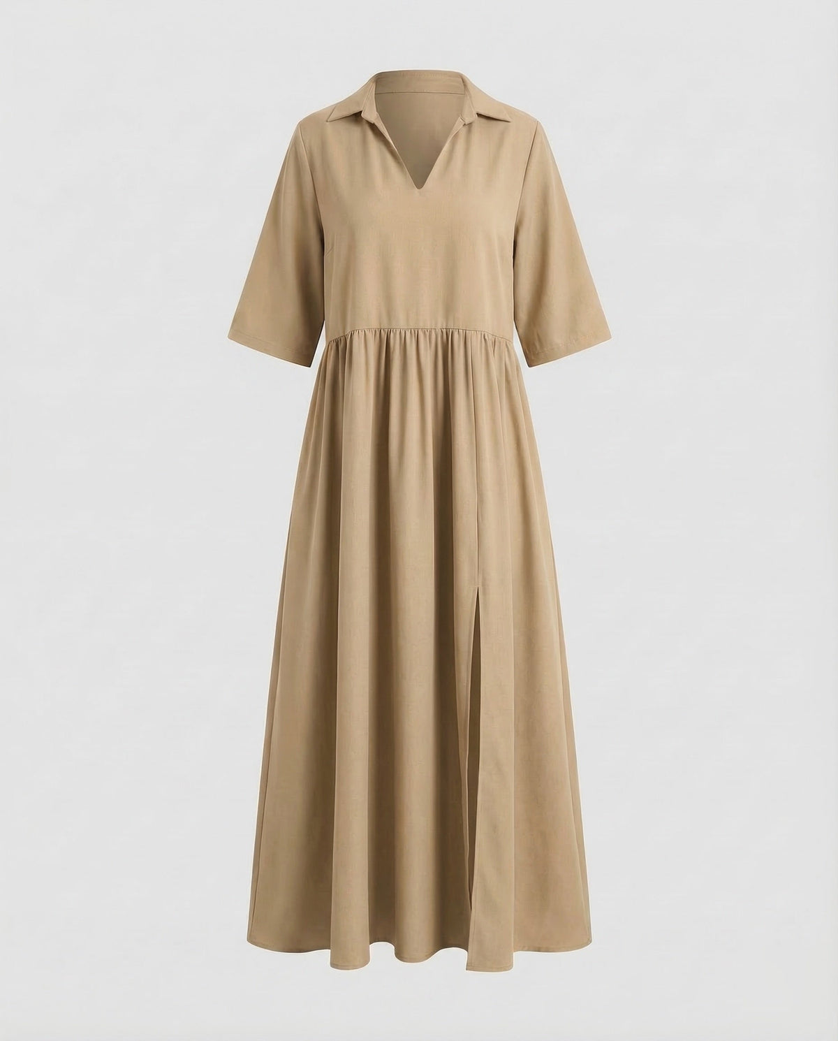 Maxi dress women shirt dress - product shot