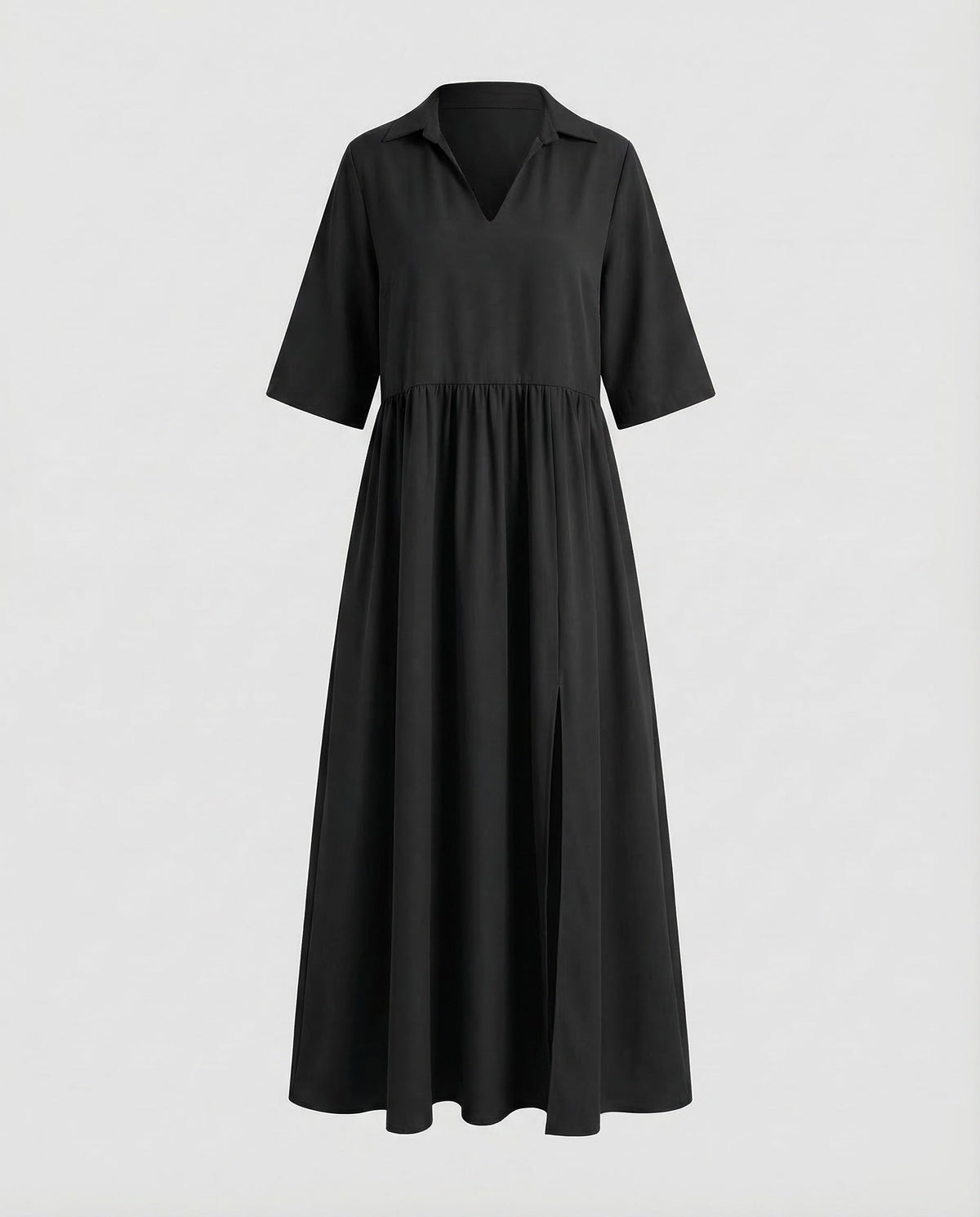 Maxi dress women shirt dress - product shot