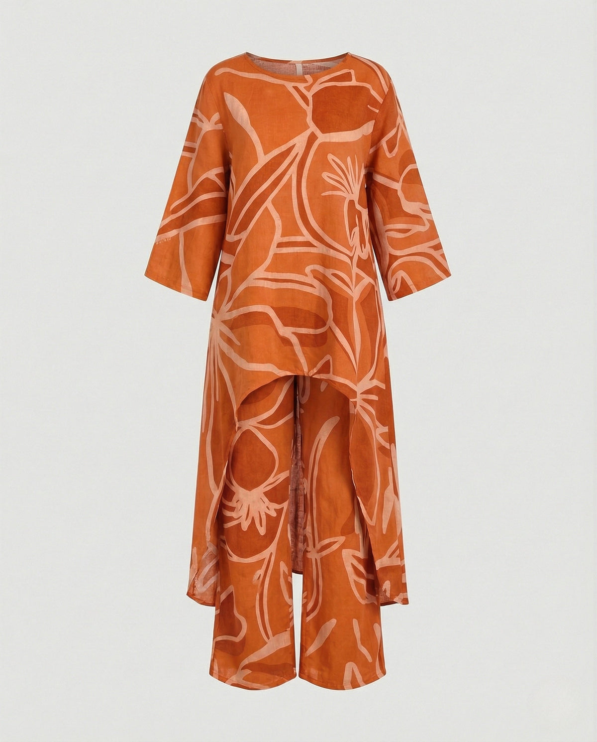 Two-piece set women's palazzo pants - product shot