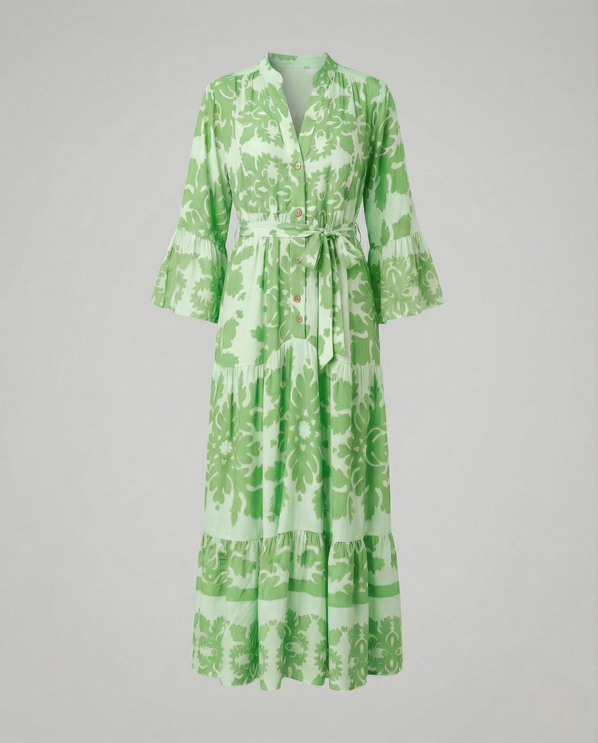 Boho Maxi Dress Summer Women Ruffle - product shot