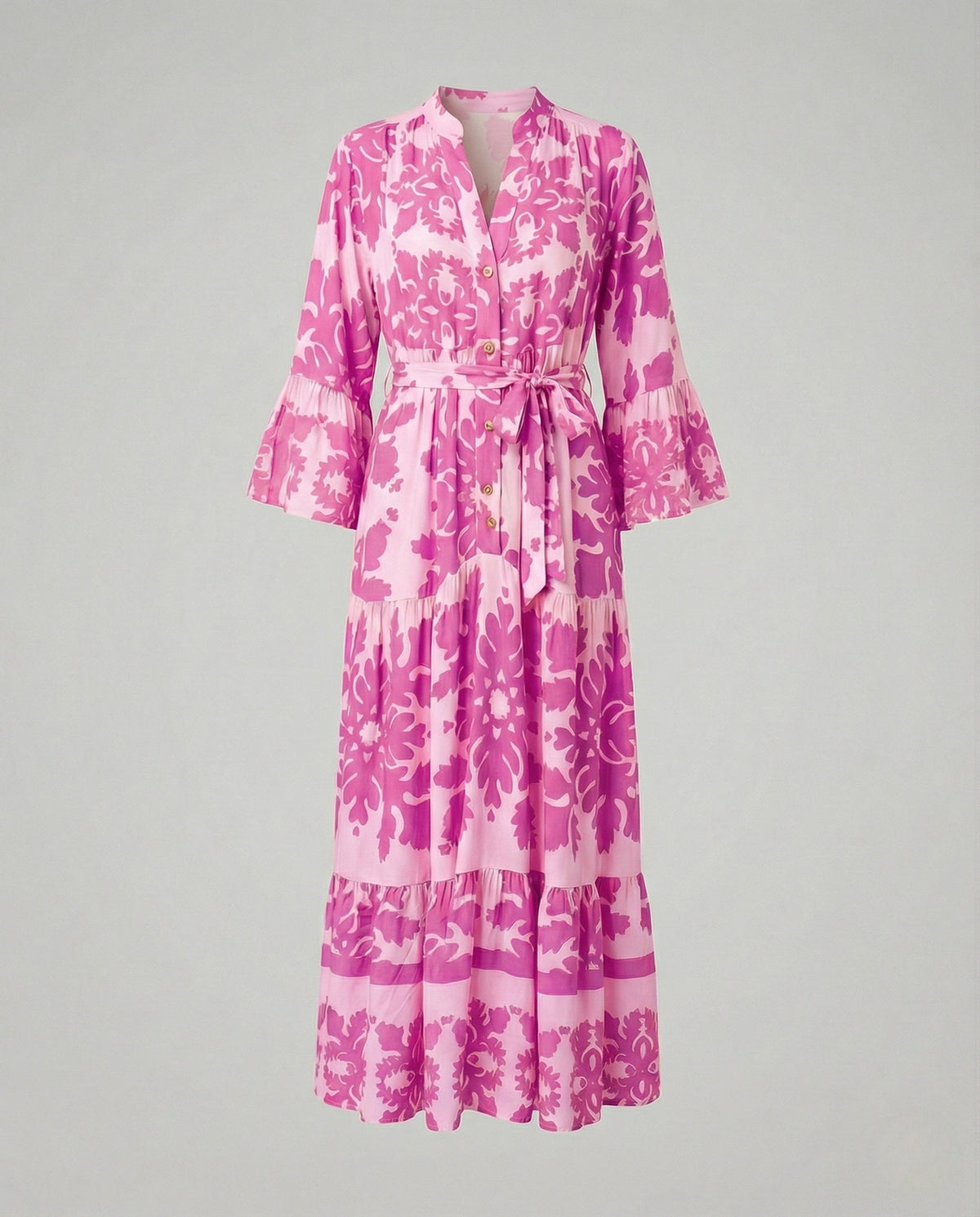 Boho Maxi Dress Summer Women Ruffle - product shot
