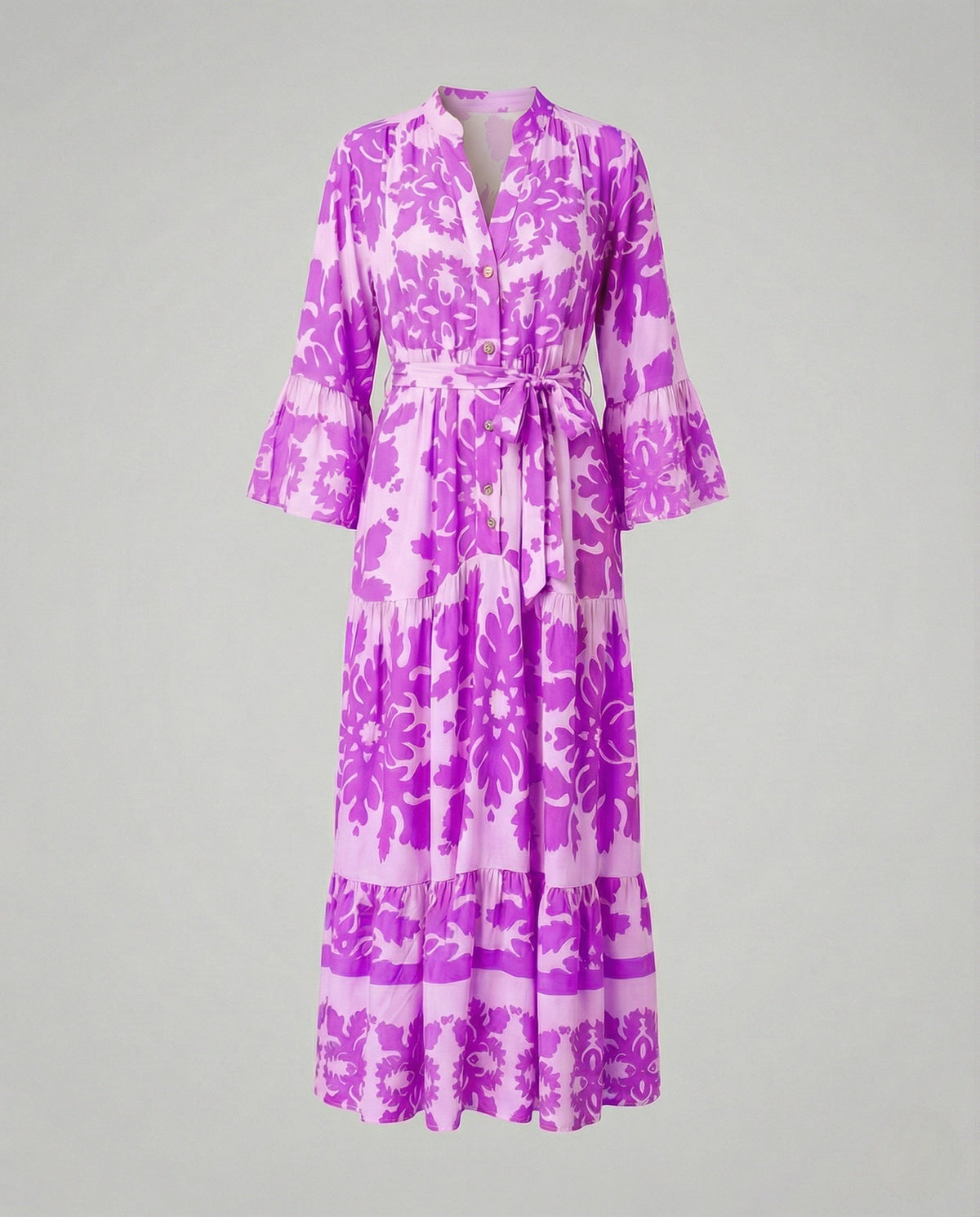 Boho Maxi Dress Summer Women Ruffle - product shot