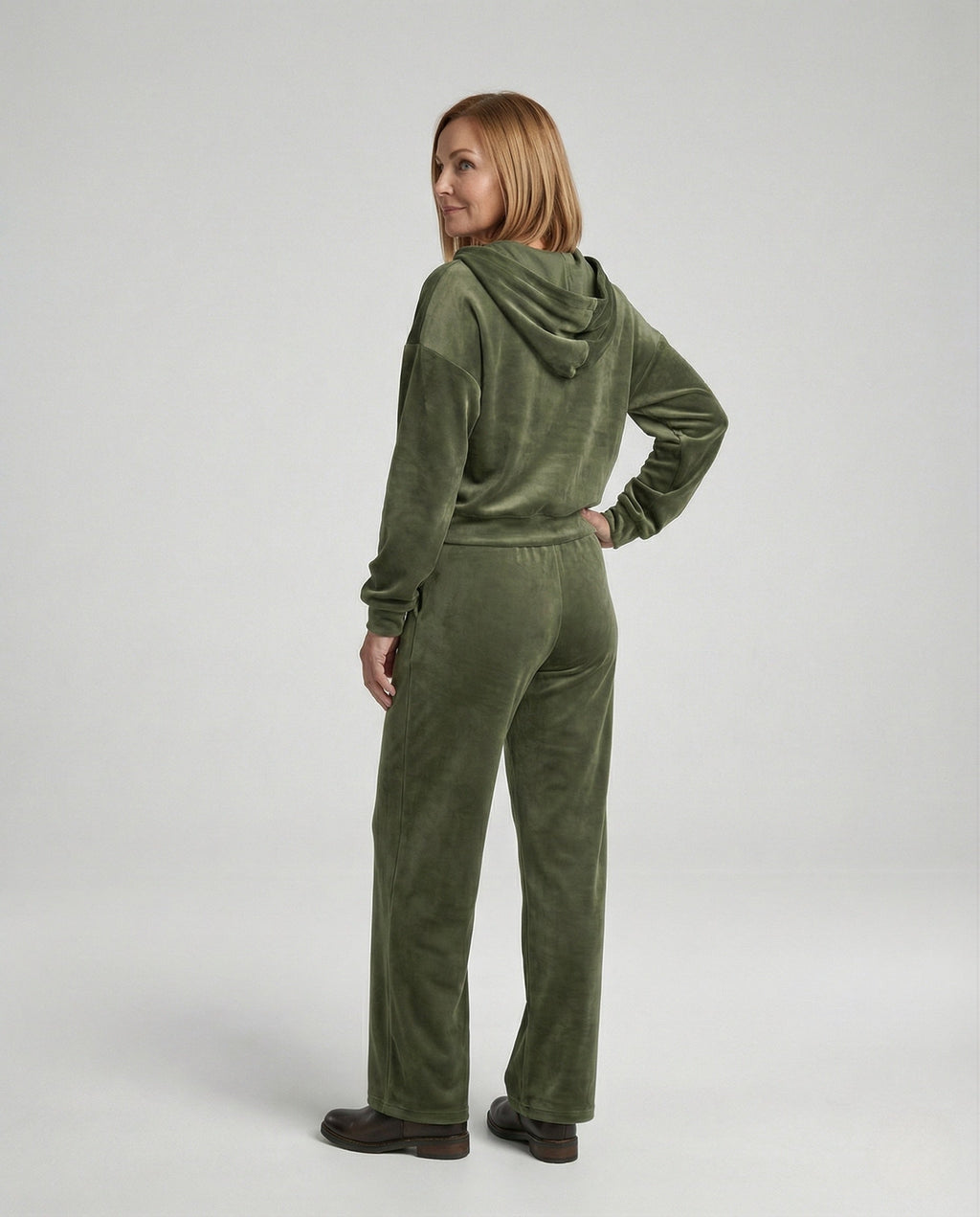 Maxi dress women linen blend tiers - back view