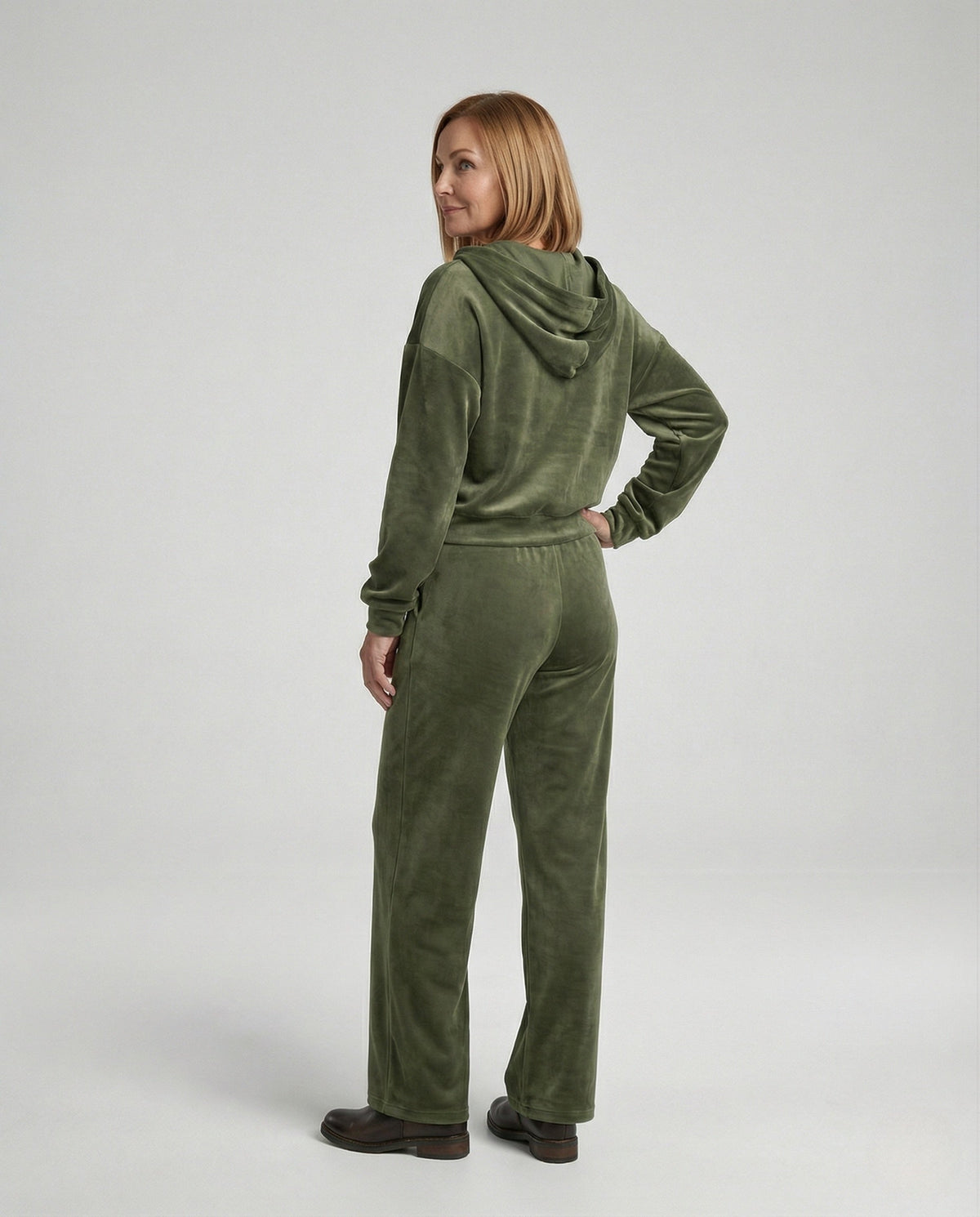 Maxi dress women linen blend tiers - back view