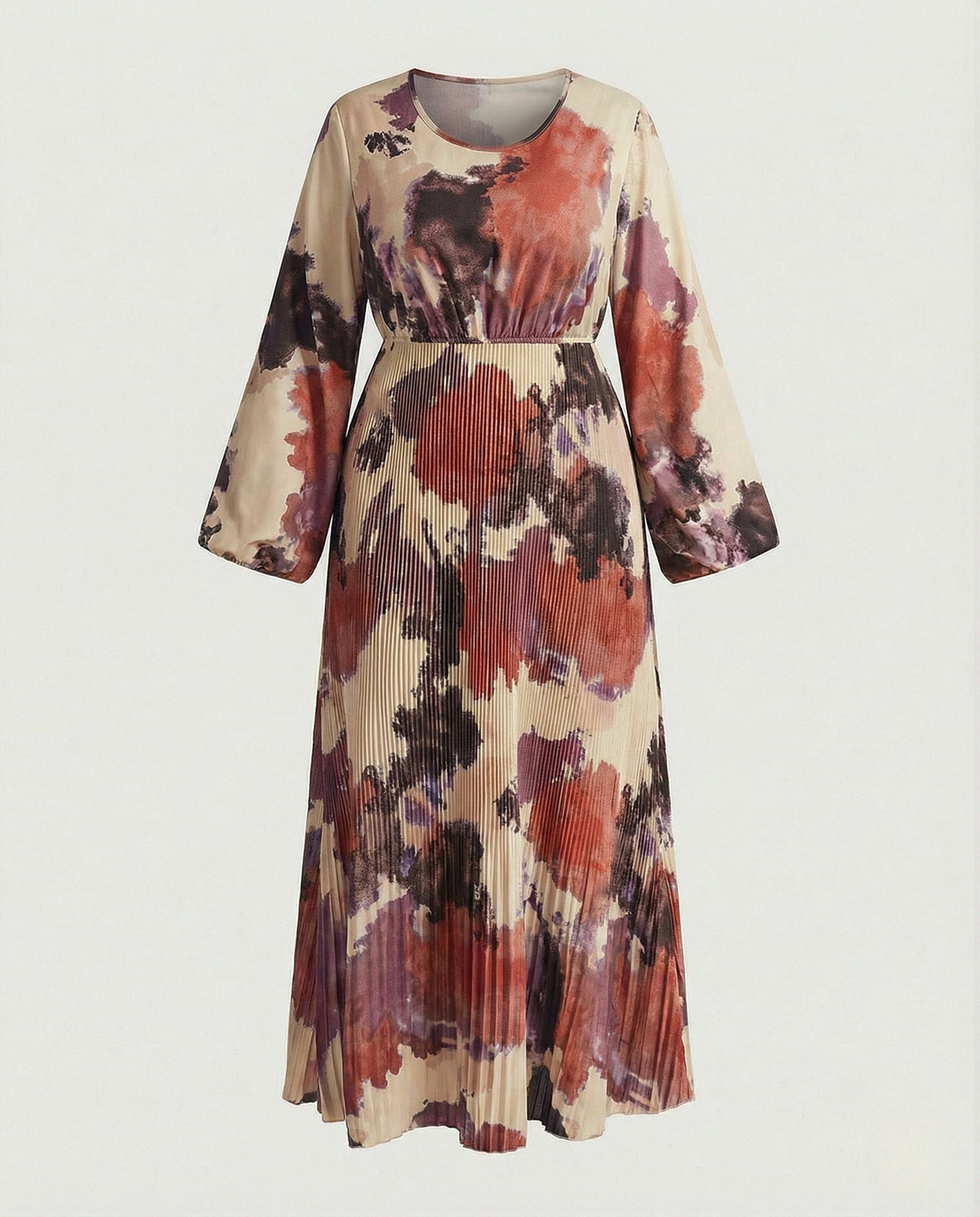 Maxi dress women leopard print V-neck - product shot
