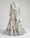 Maxi dress summer women chiffon pleated - product shot