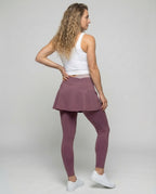 Sport leggings women with skirt - back view