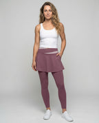 Sport leggings women with skirt - front view