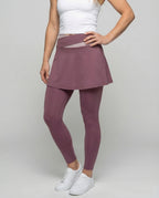 Sport leggings women with skirt - lower body view