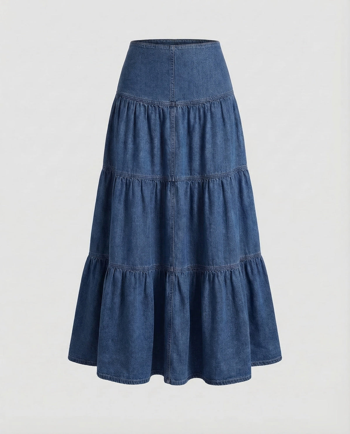 Boho Maxi Dress Denim Light Women - product shot