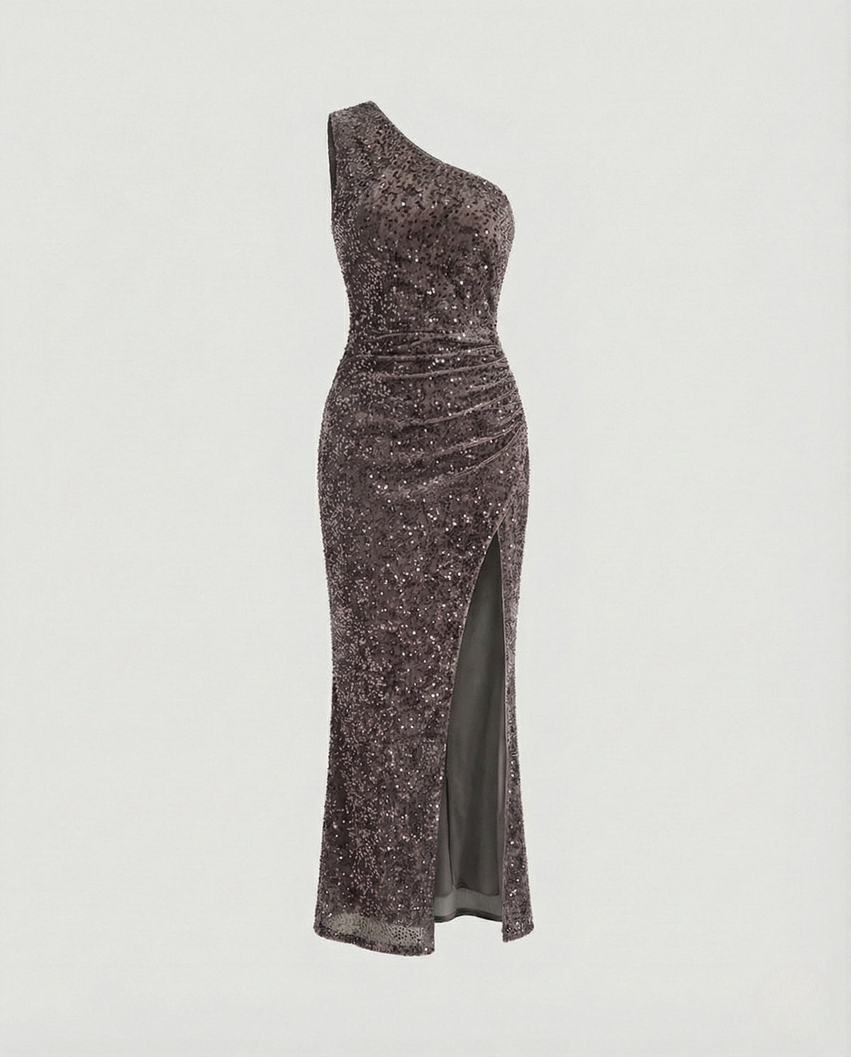 One Shoulder Maxi Dress Sequins Women - product shot