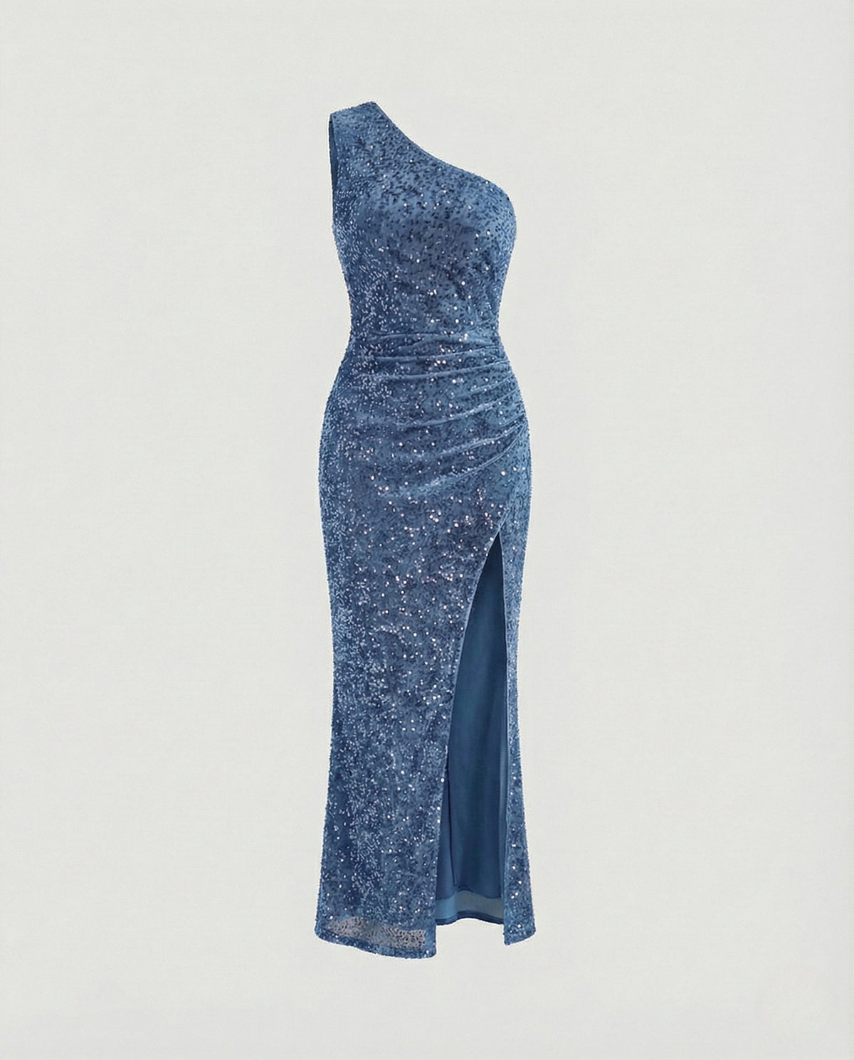 One Shoulder Maxi Dress Sequins Women - product shot