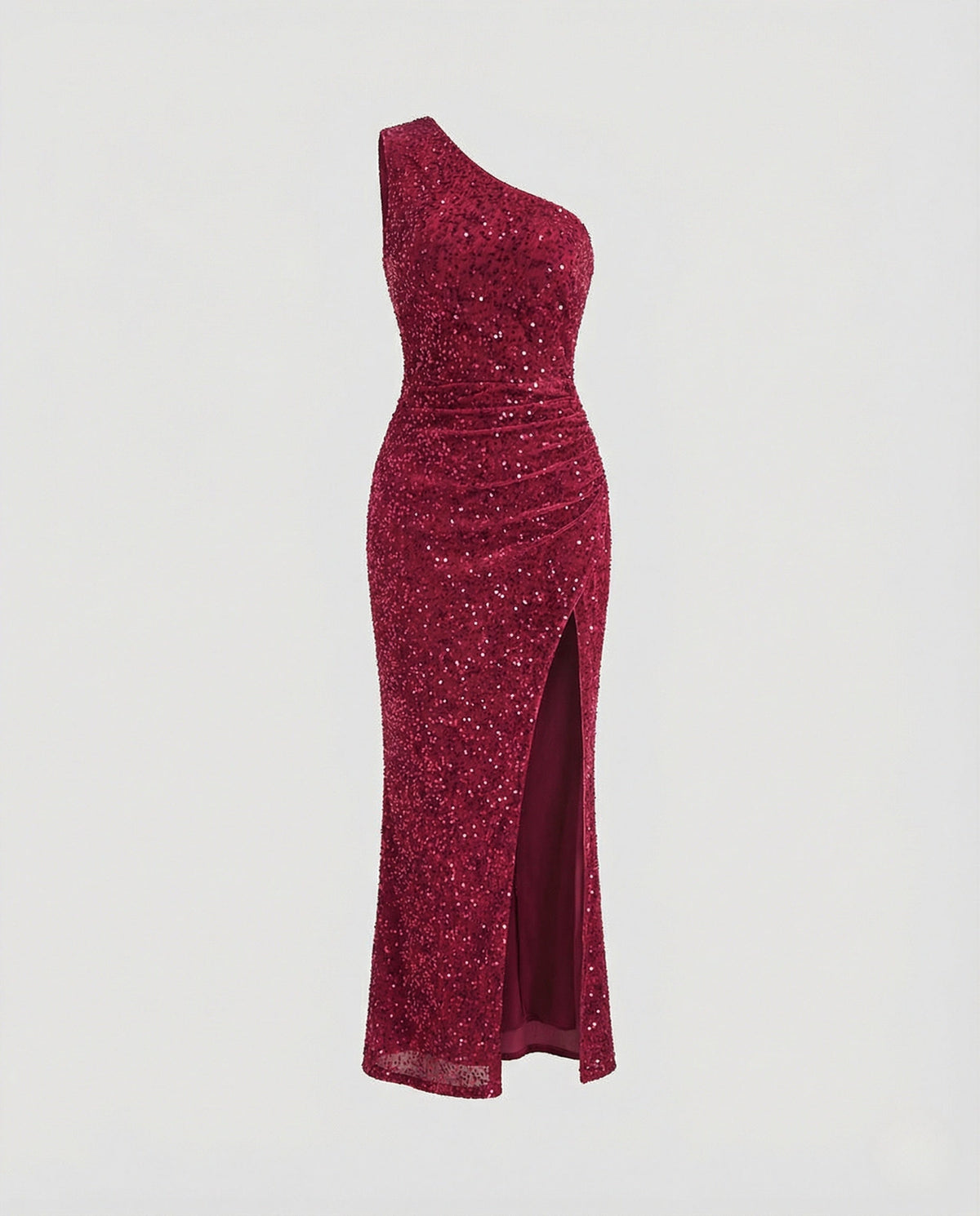 One Shoulder Maxi Dress Sequins Women - product shot