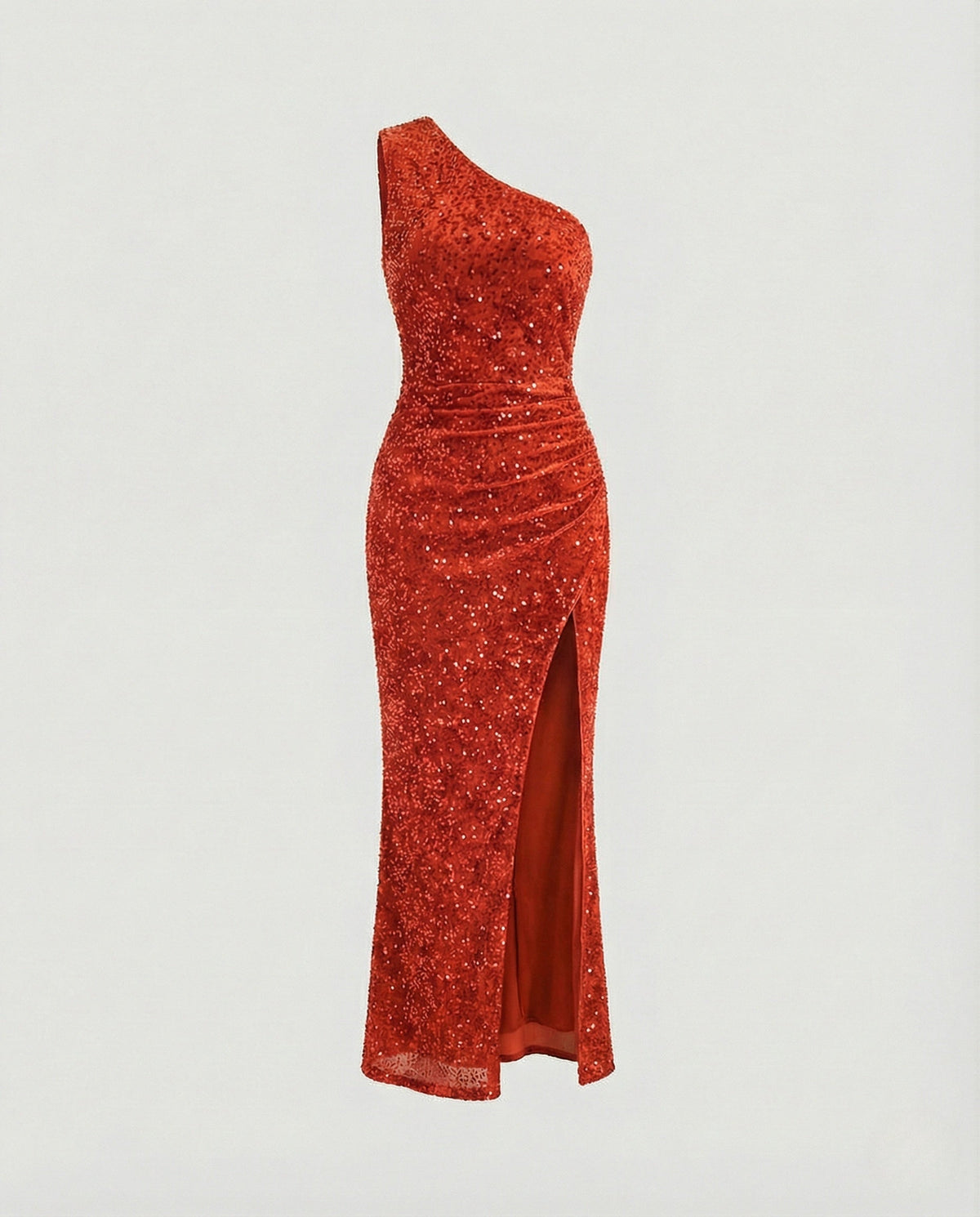 One Shoulder Maxi Dress Sequins Women - product shot