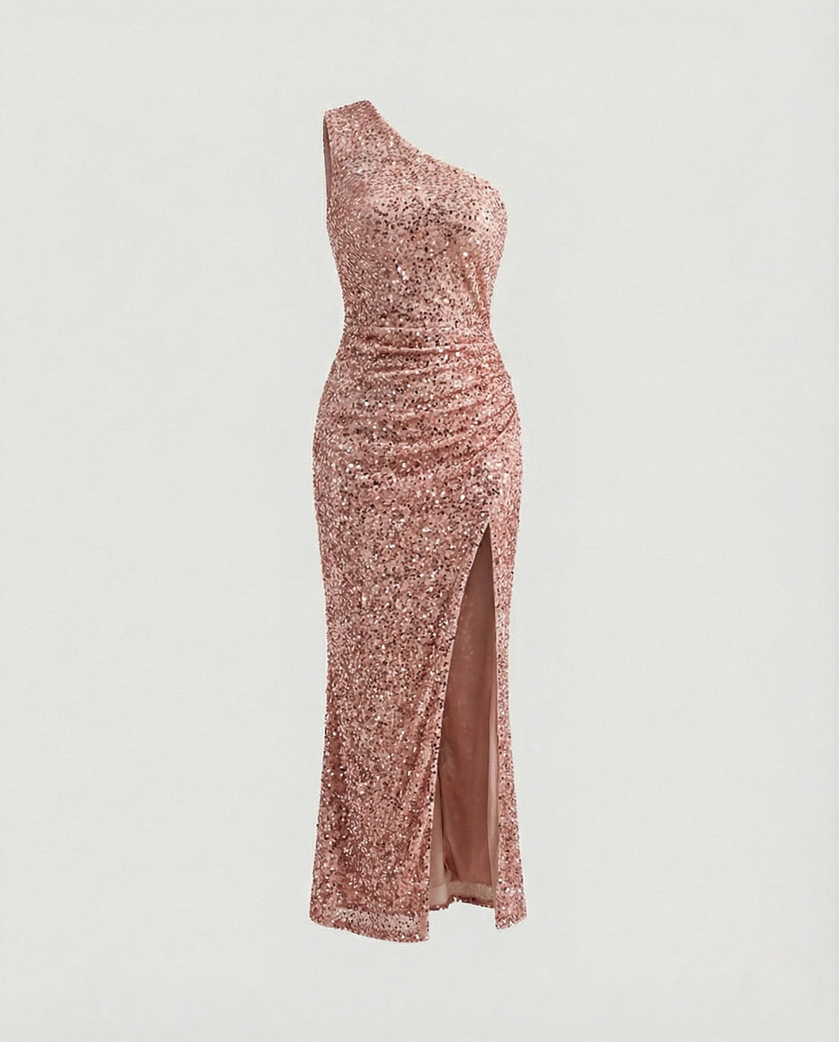 One Shoulder Maxi Dress Sequins Women - product shot