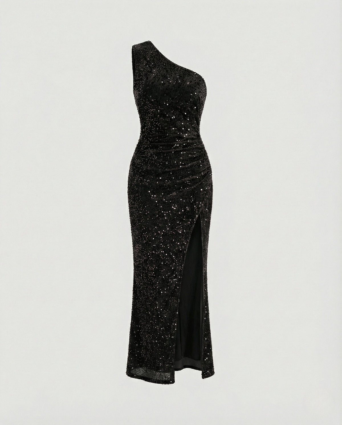 One Shoulder Maxi Dress Sequins Women - product shot