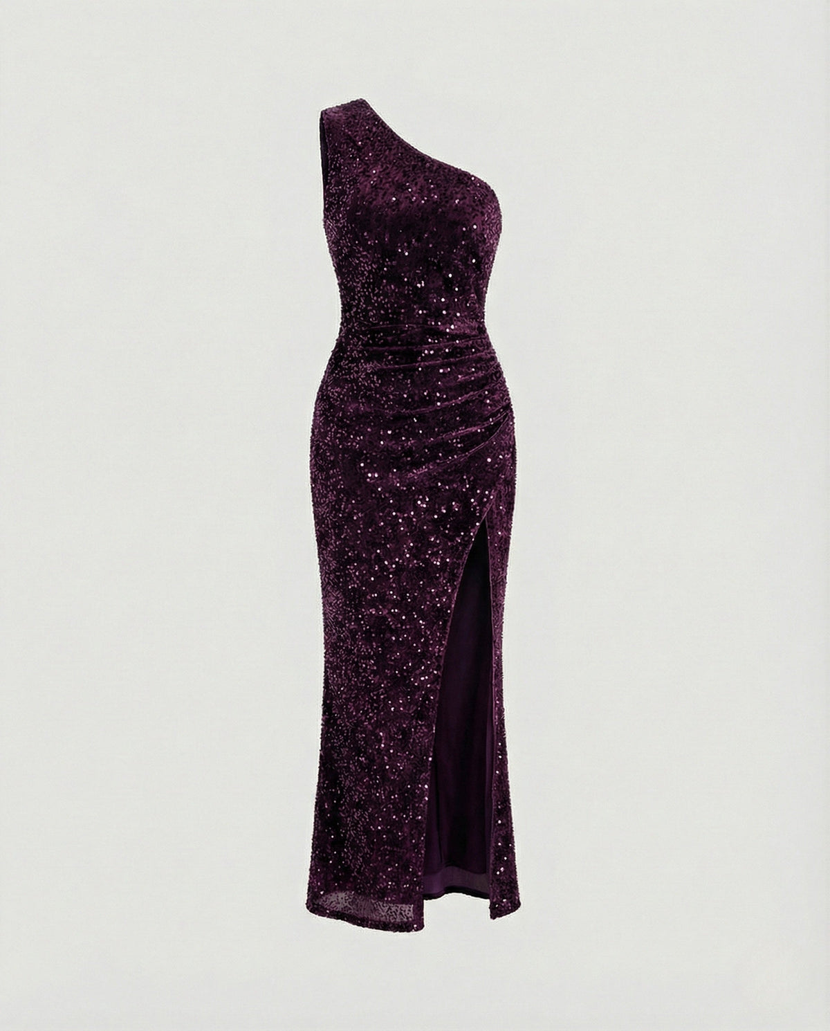 One Shoulder Maxi Dress Sequins Women - product shot