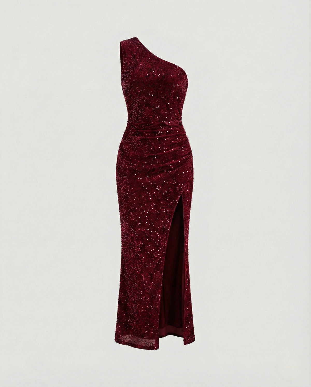 One Shoulder Maxi Dress Sequins Women - product shot