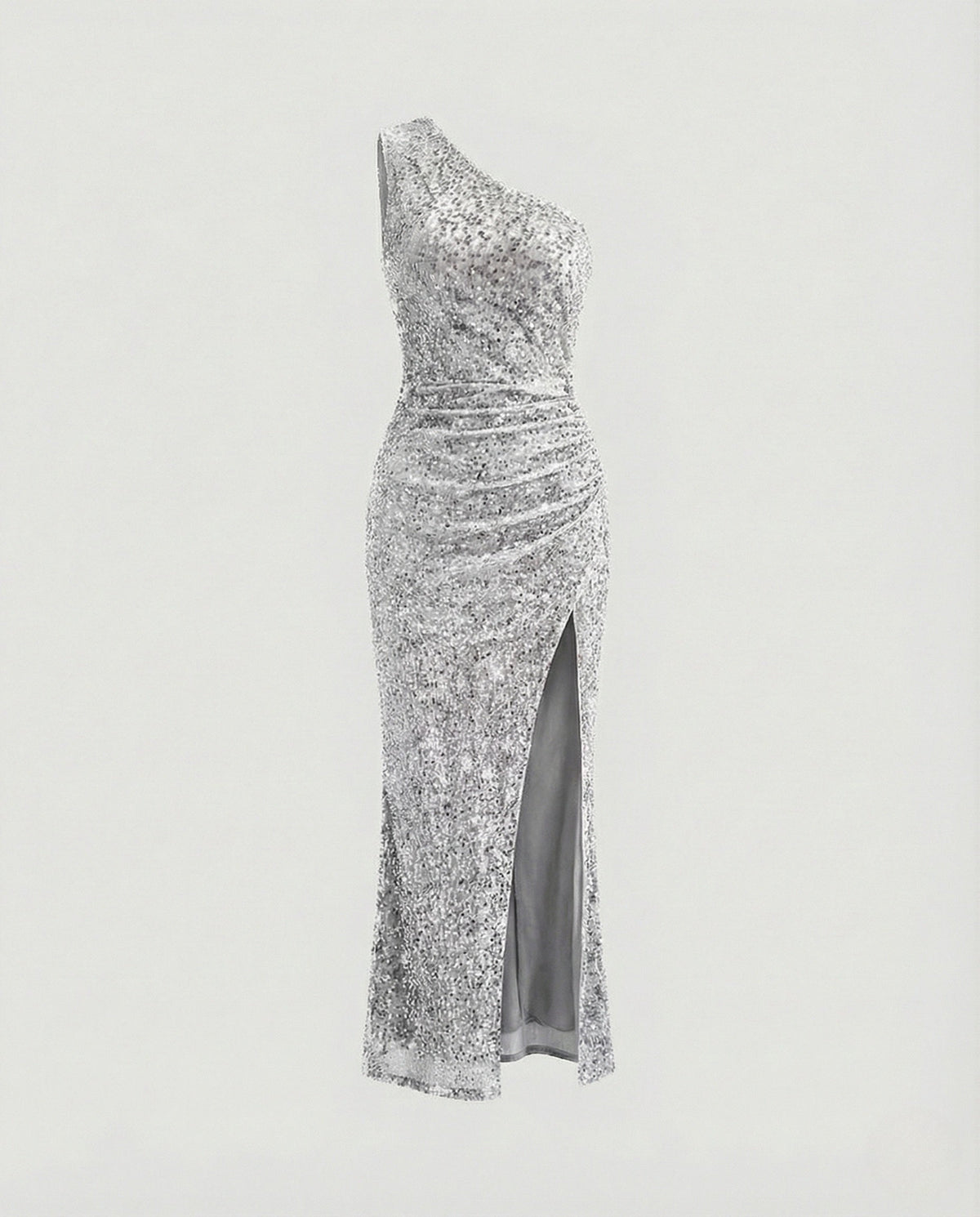 One Shoulder Maxi Dress Sequins Women - product shot