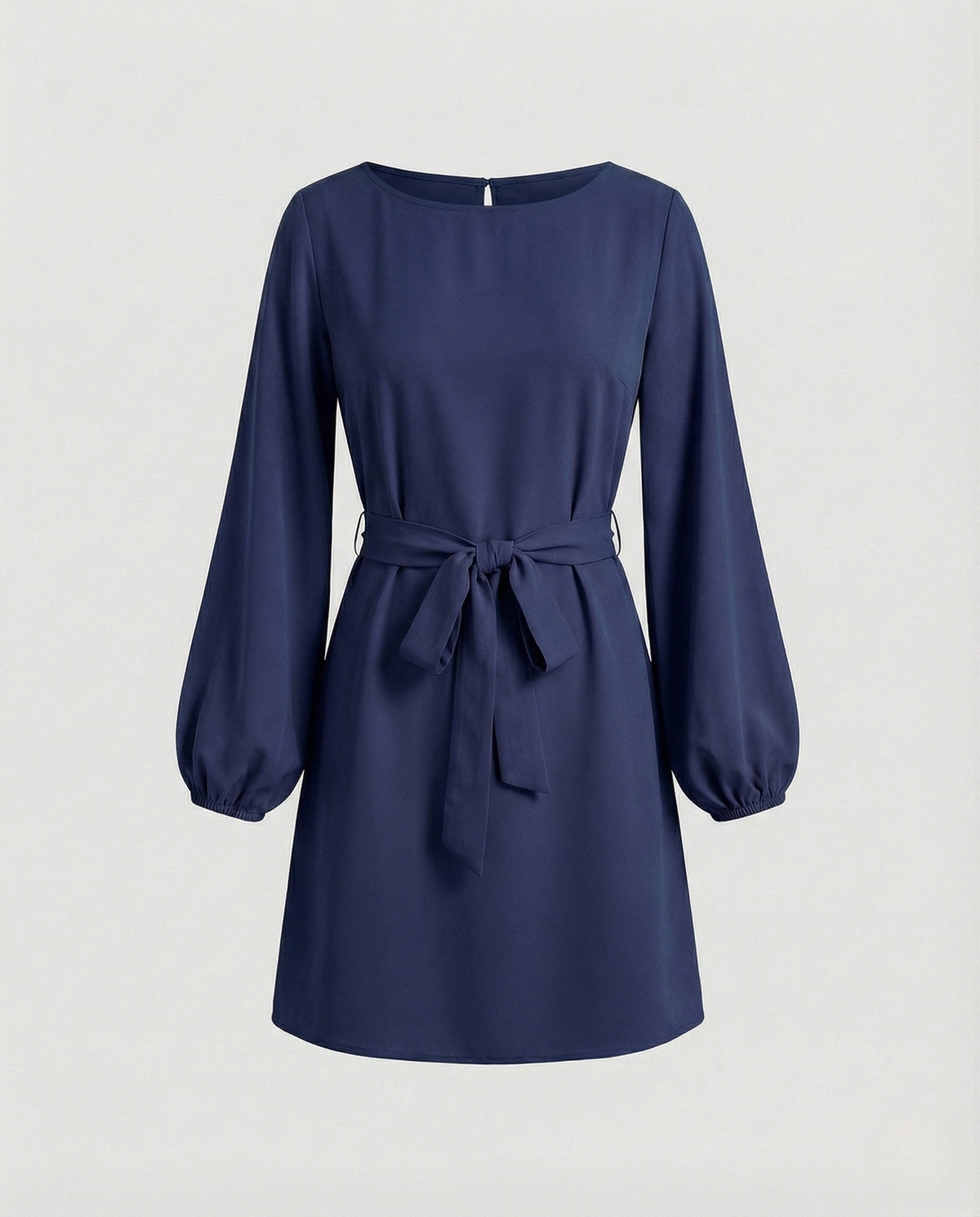 A-Line Mini Dress Elegant With Belt Women - product shot