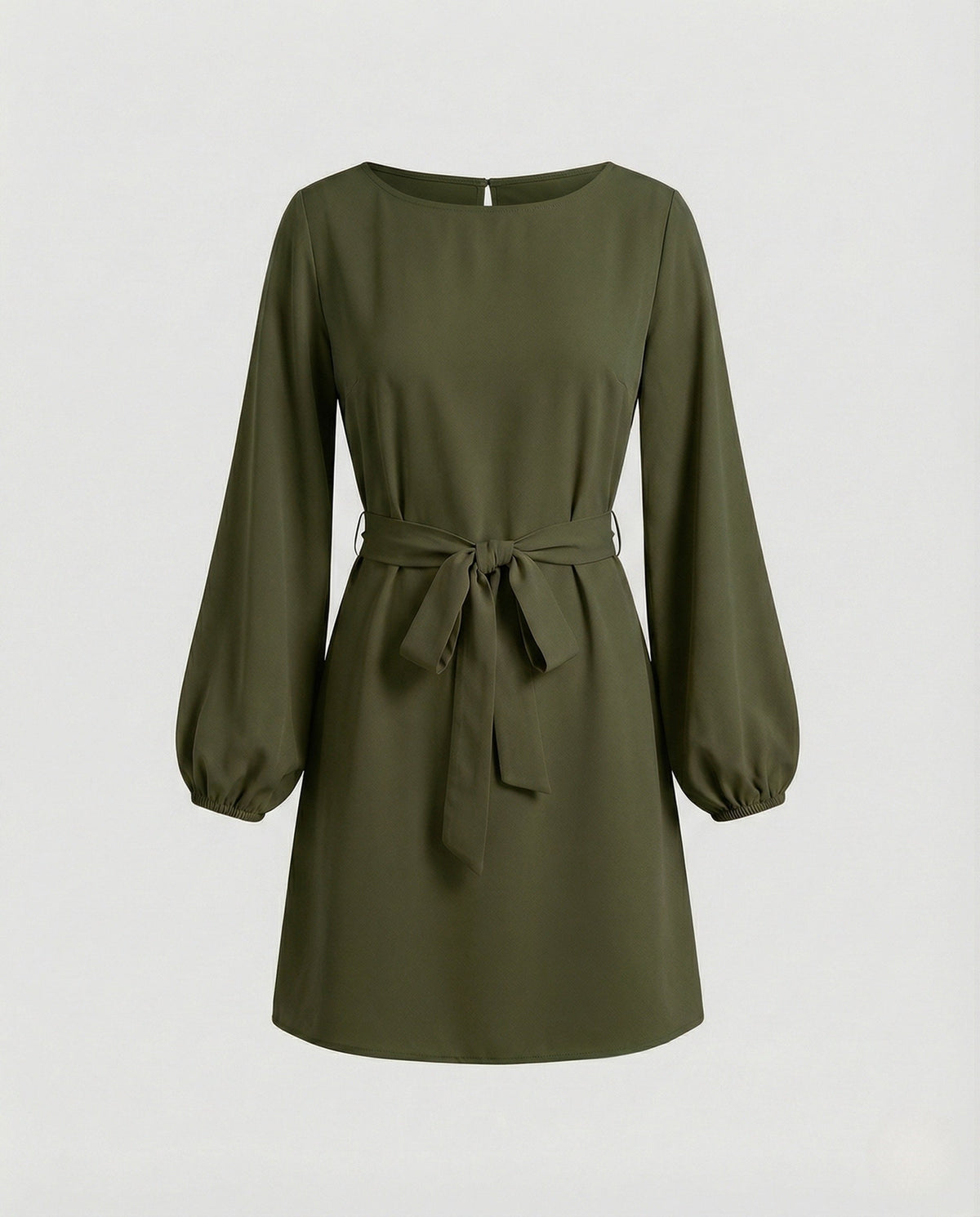 A-Line Mini Dress Elegant With Belt Women - product shot