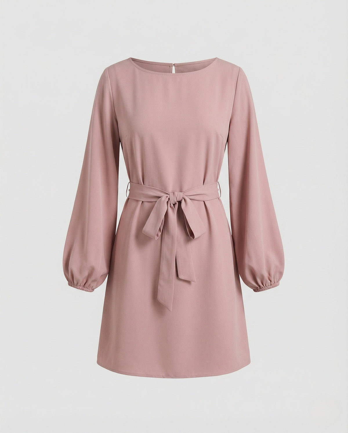 A-Line Mini Dress Elegant With Belt Women - product shot