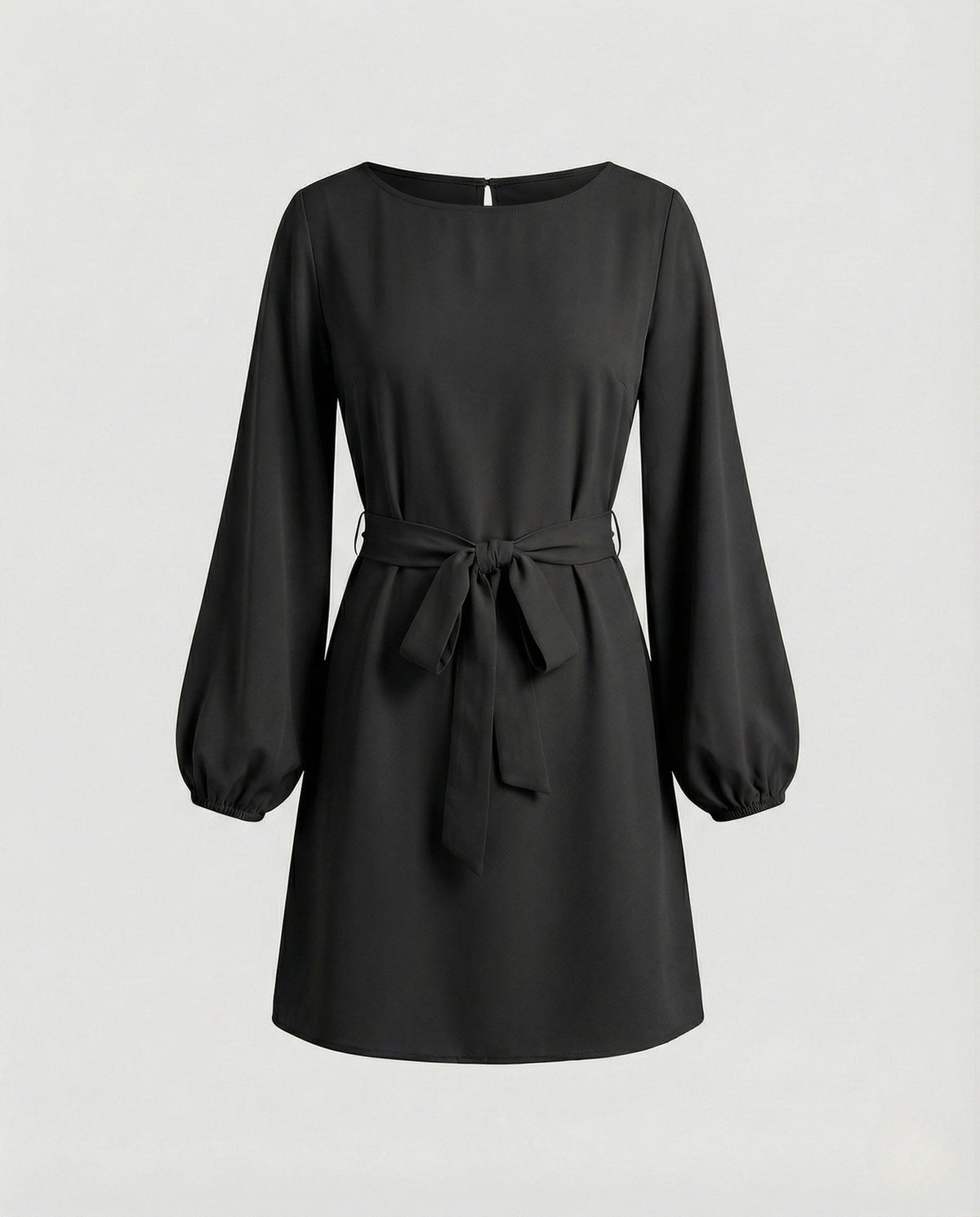 A-Line Mini Dress Elegant With Belt Women - product shot