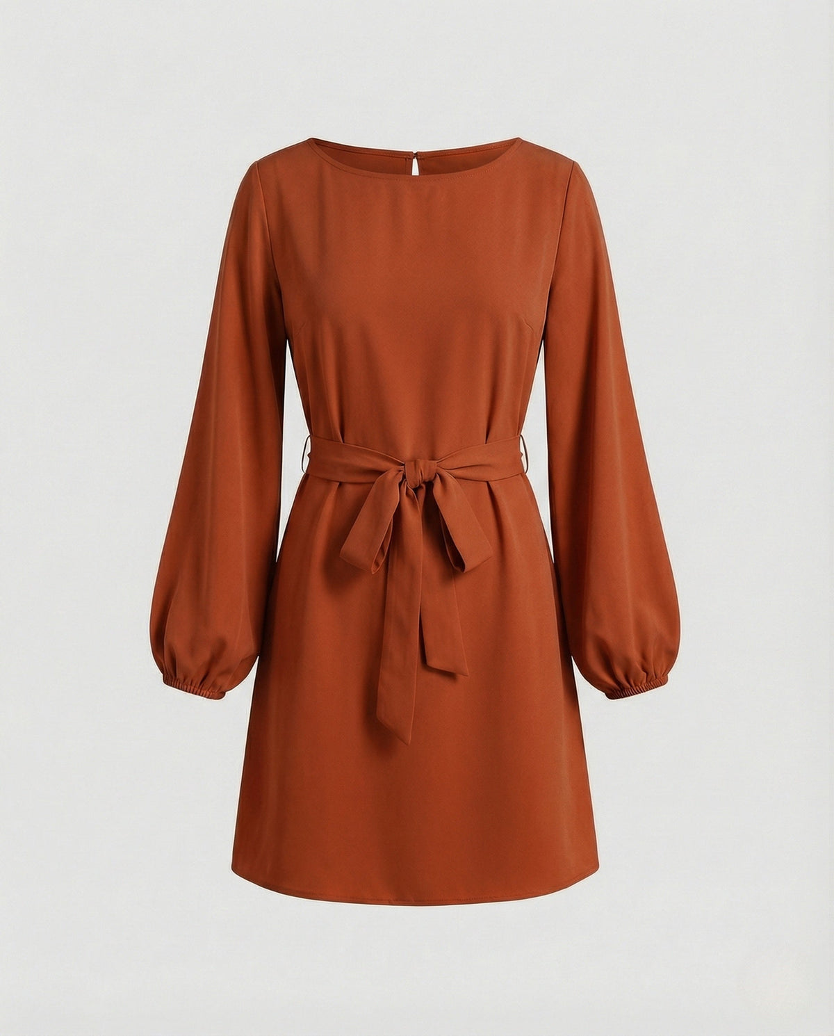 A-Line Mini Dress Elegant With Belt Women - product shot