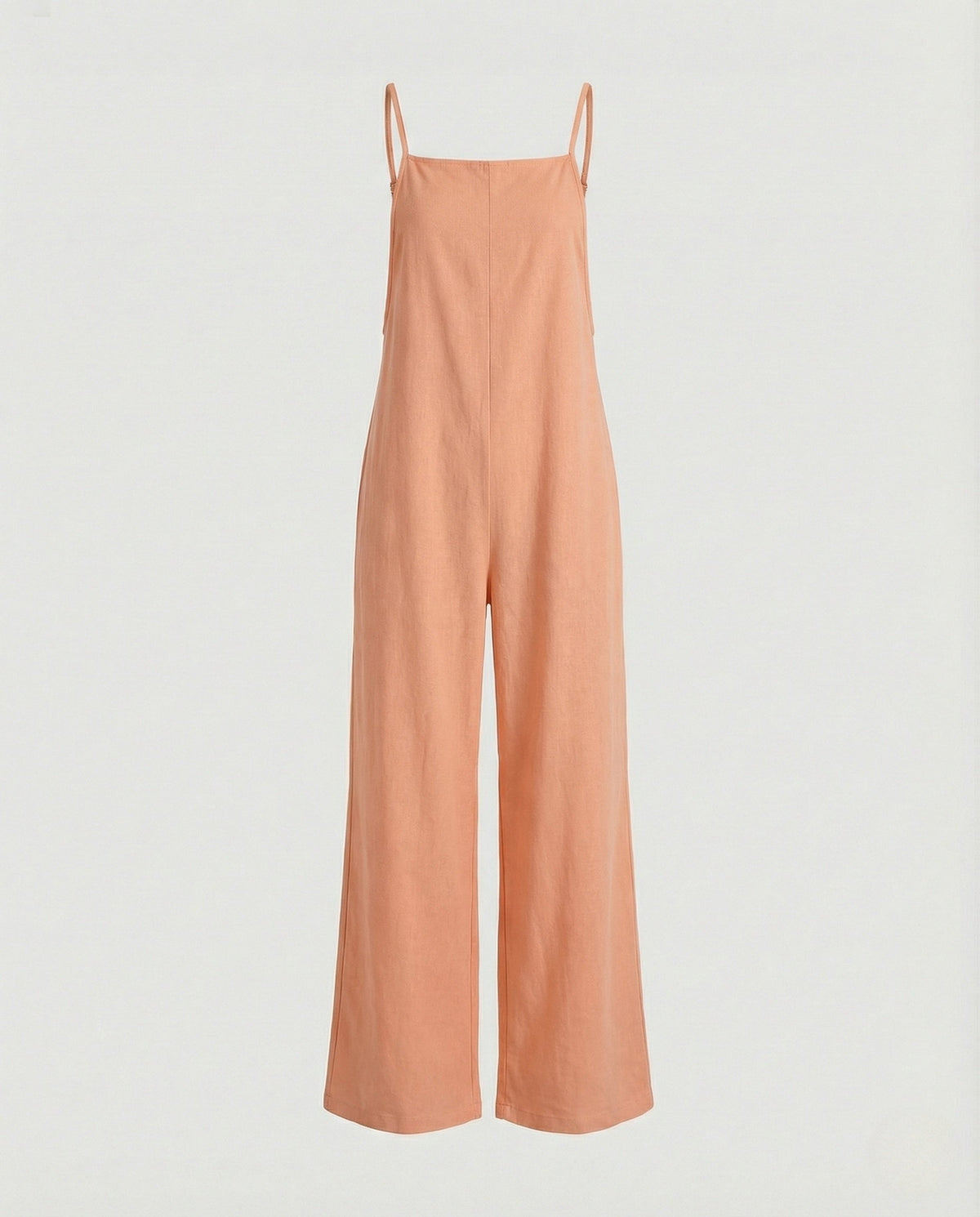Women’s Linen Jumpsuit with Wide Leg - product shot
