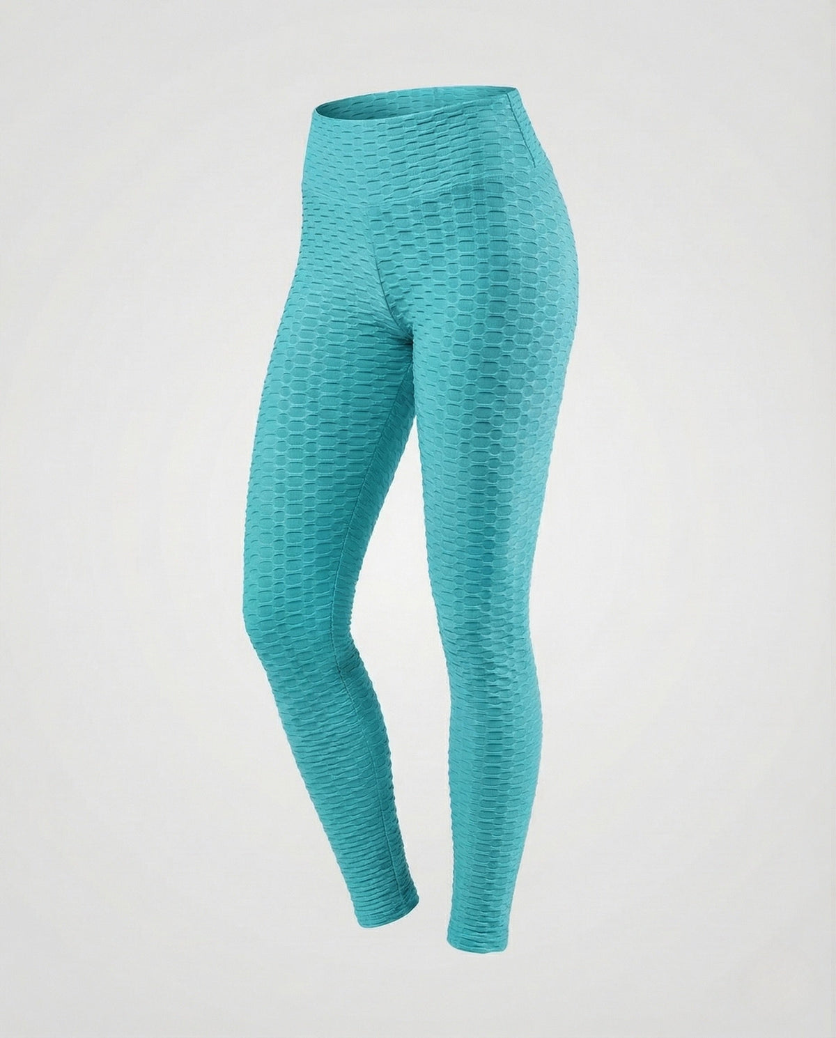 Women's Push-Up Leggings with Honeycomb Texture & High Waist - product shot