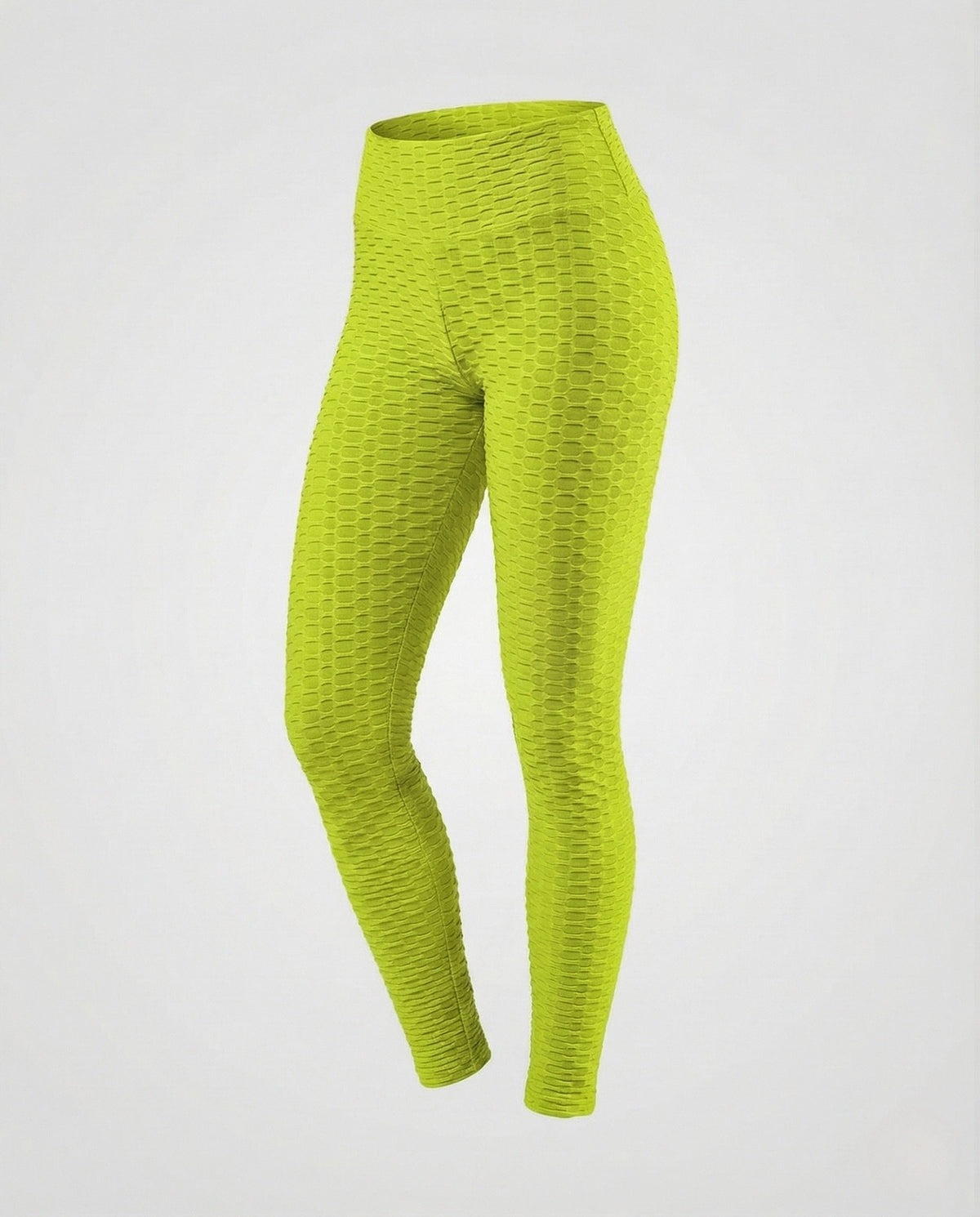 Women's Push-Up Leggings with Honeycomb Texture & High Waist - product shot