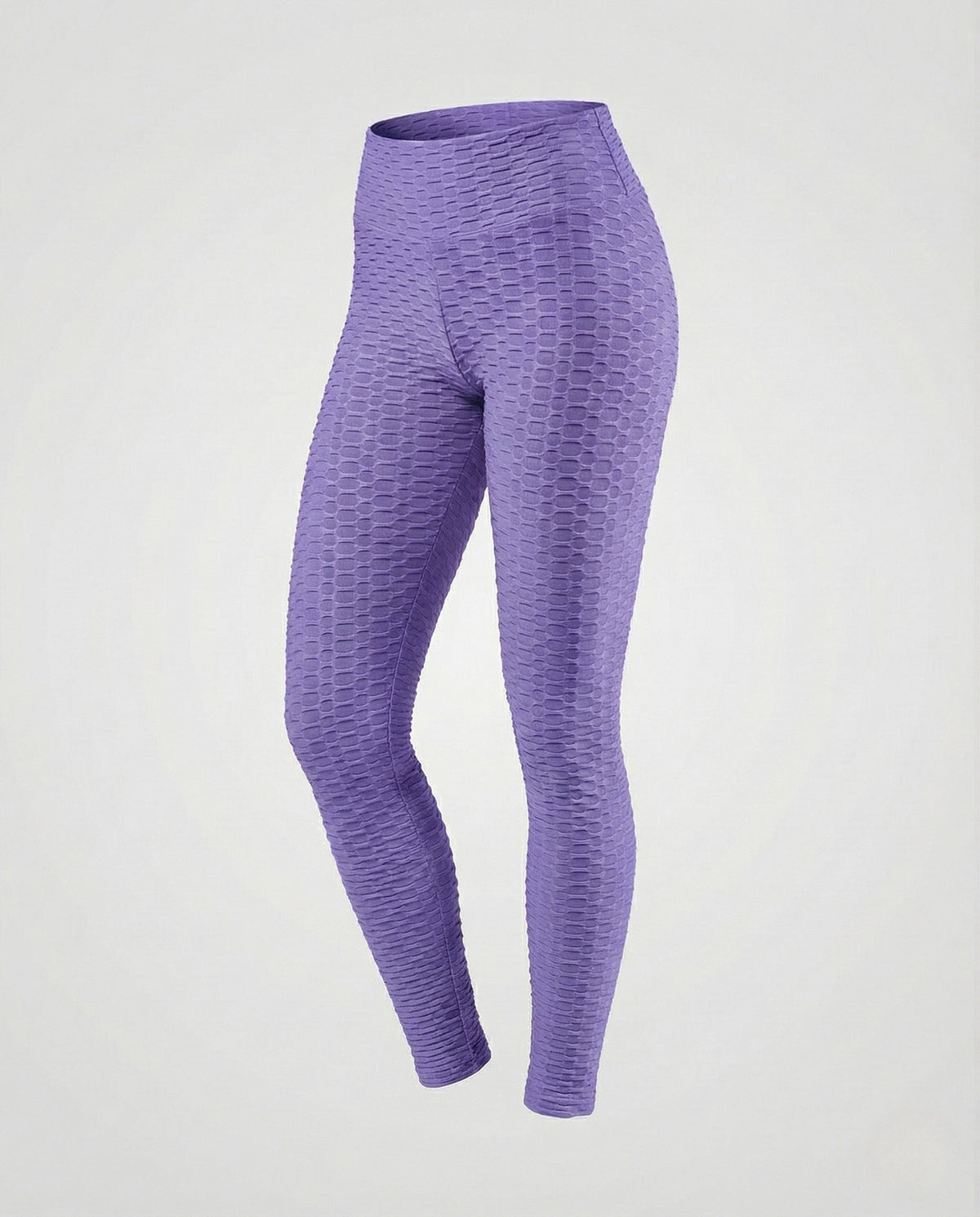Women's Push-Up Leggings with Honeycomb Texture & High Waist - product shot