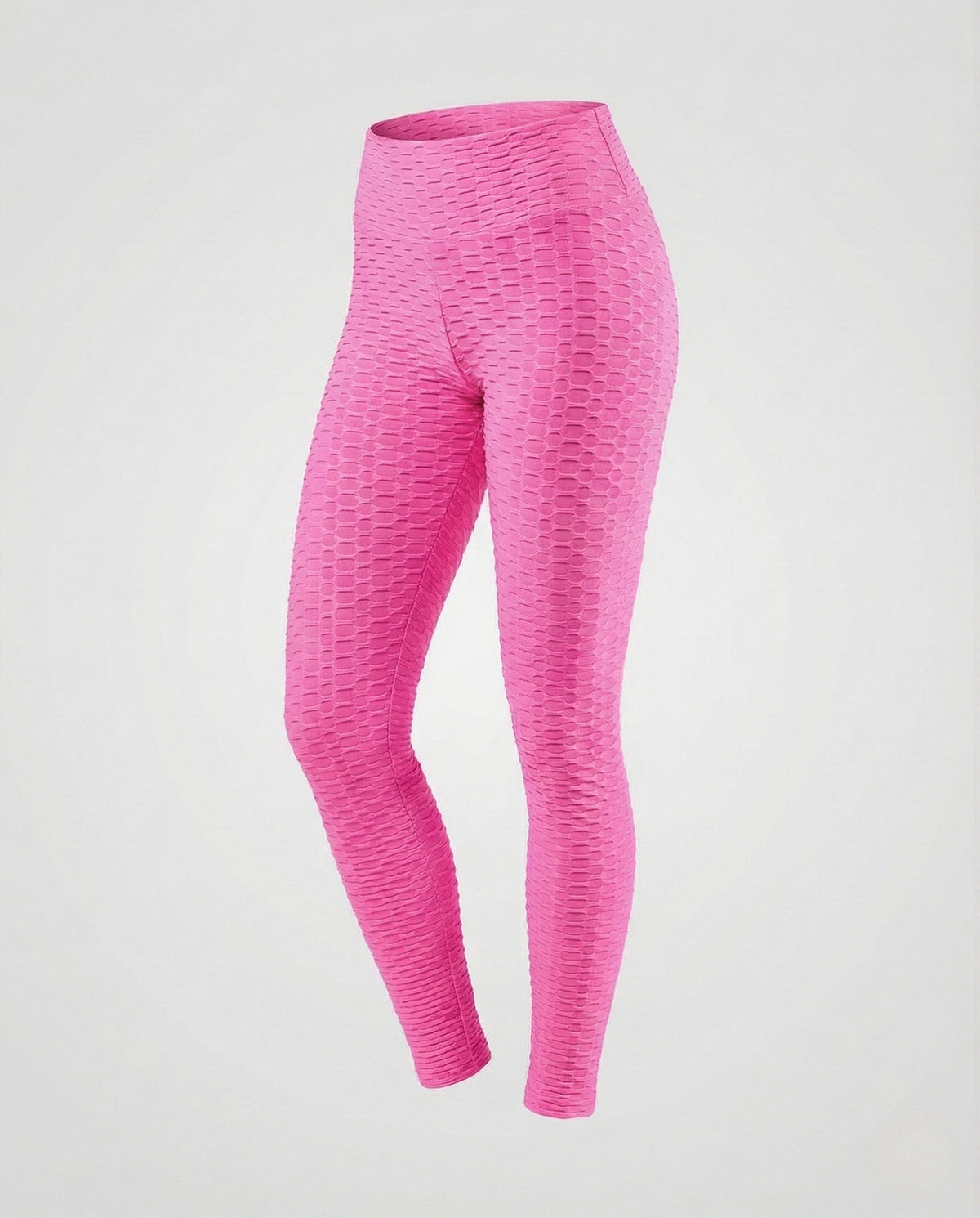 Women's Push-Up Leggings with Honeycomb Texture & High Waist - product shot