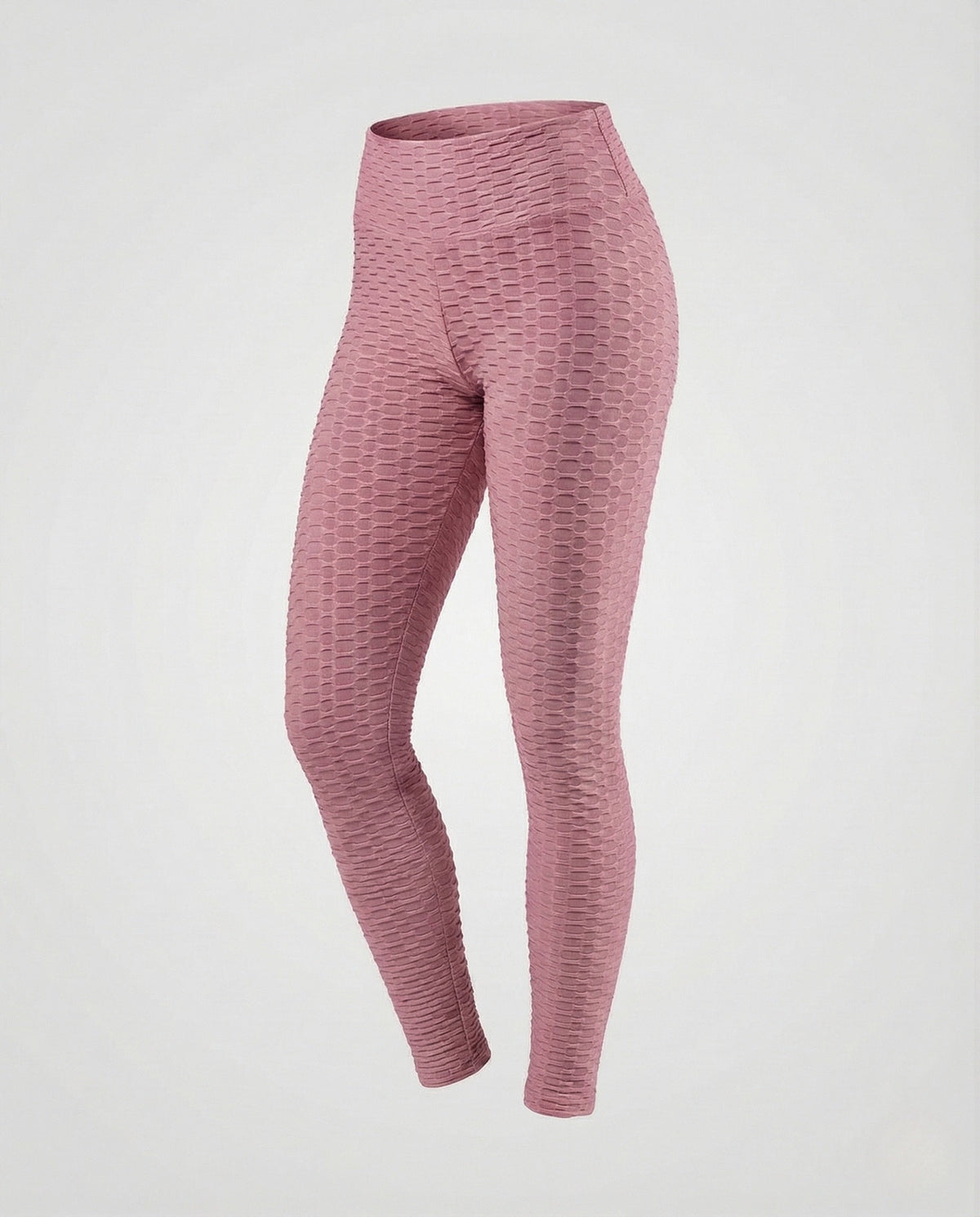 Women's Push-Up Leggings with Honeycomb Texture & High Waist - product shot