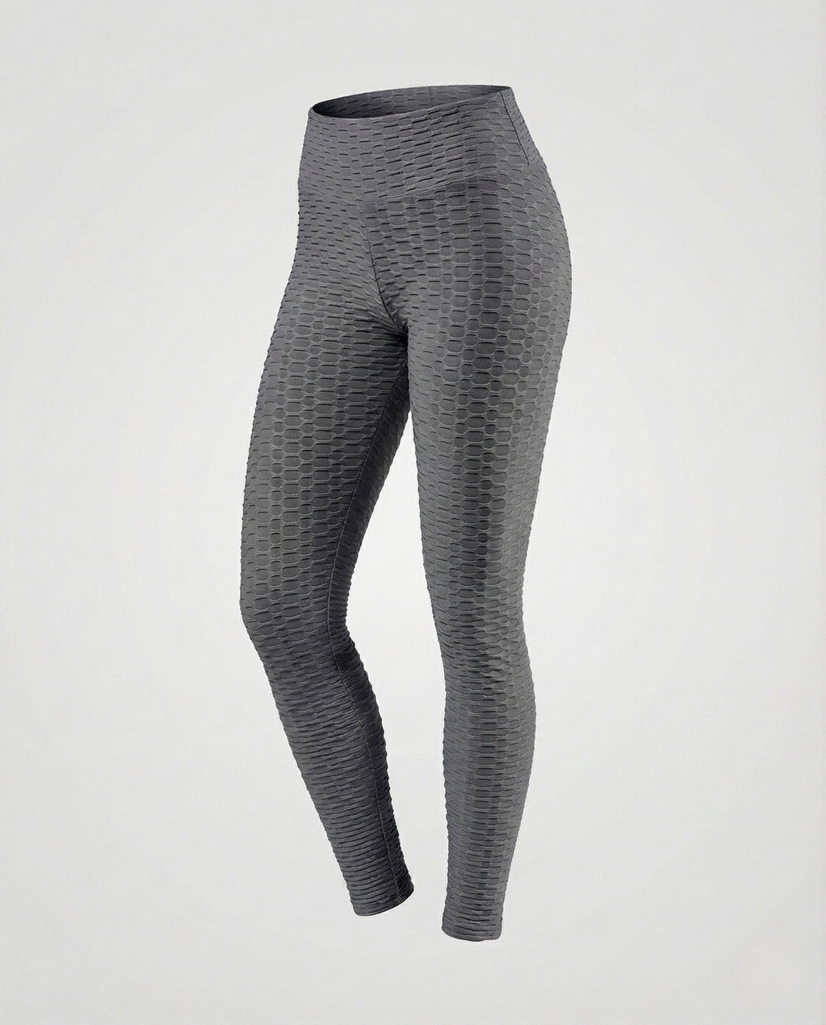 Women's Push-Up Leggings with Honeycomb Texture & High Waist - product shot