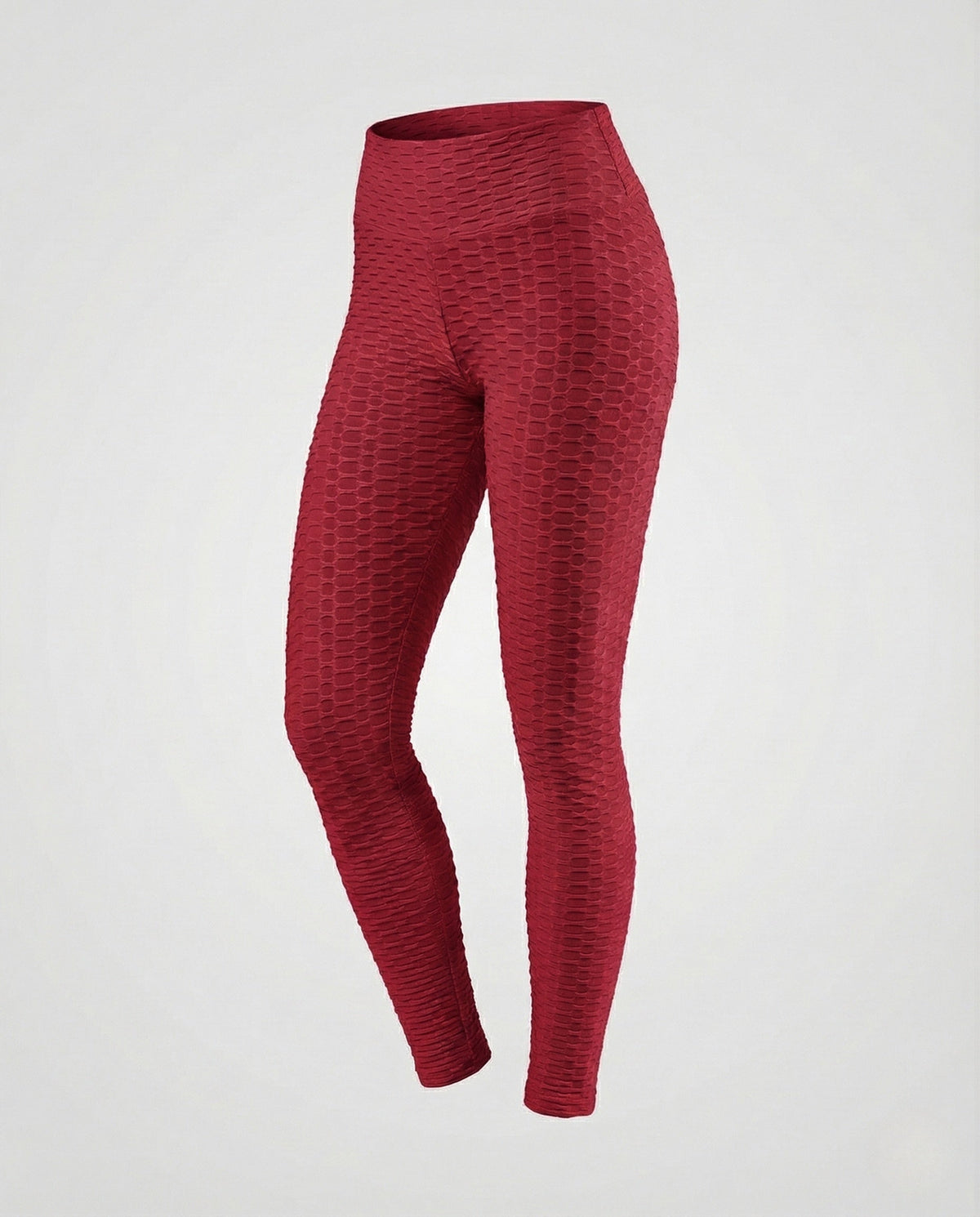 Women's Push-Up Leggings with Honeycomb Texture & High Waist - product shot