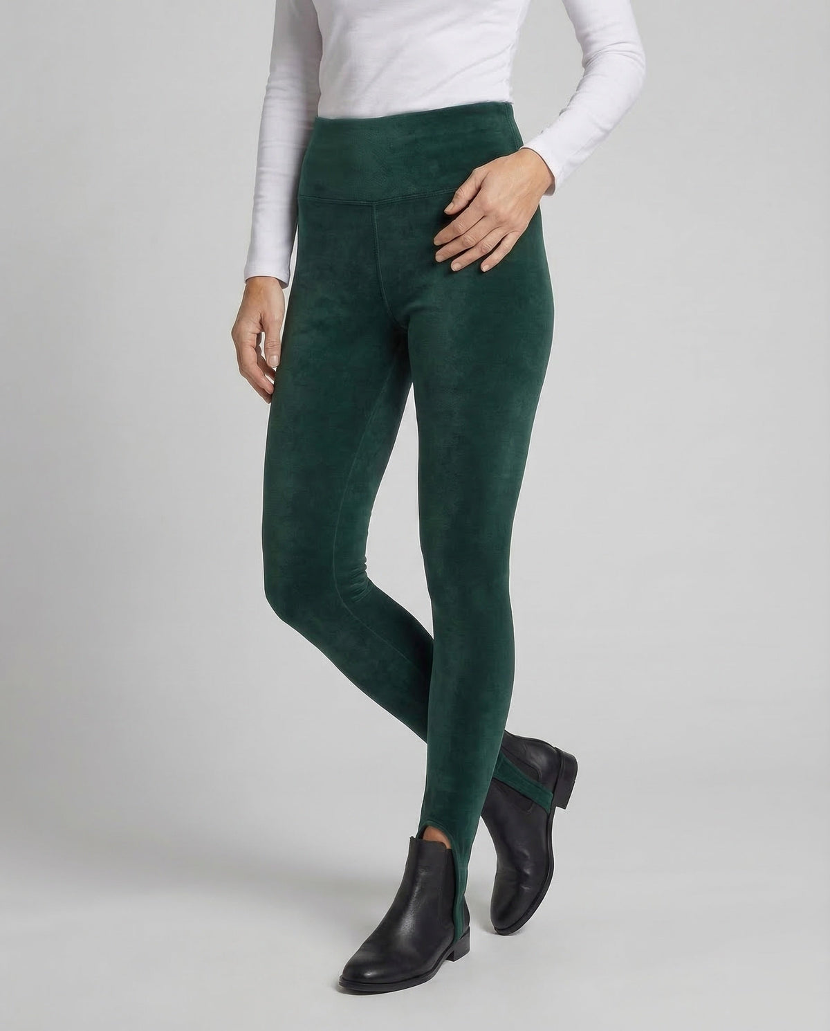 Women's Thermal Fleece Leggings High Waist - lower body view