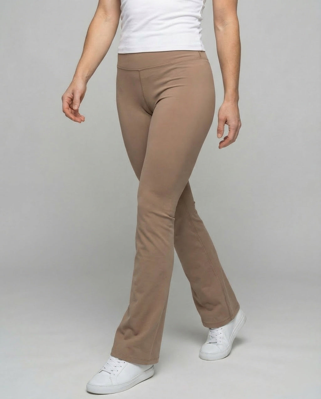 Ladies Yoga Leggings Flare High Waist - lower body view