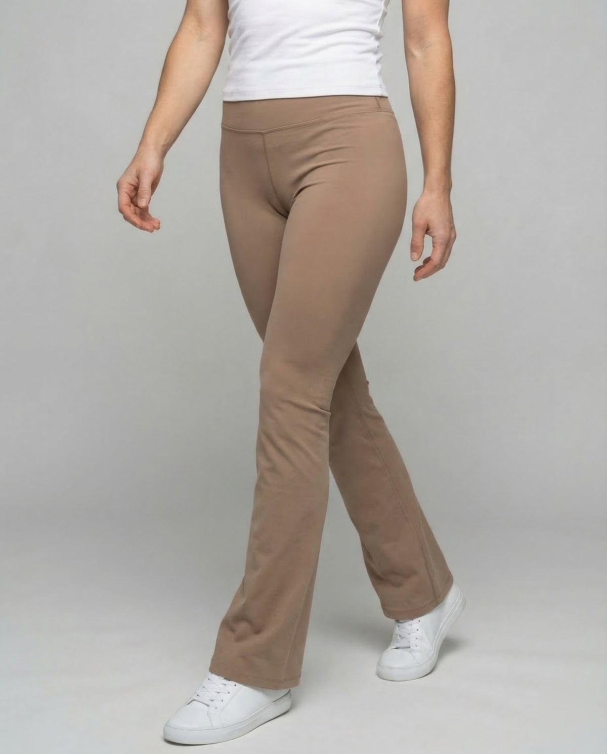 Ladies Yoga Leggings Flare High Waist - lower body view