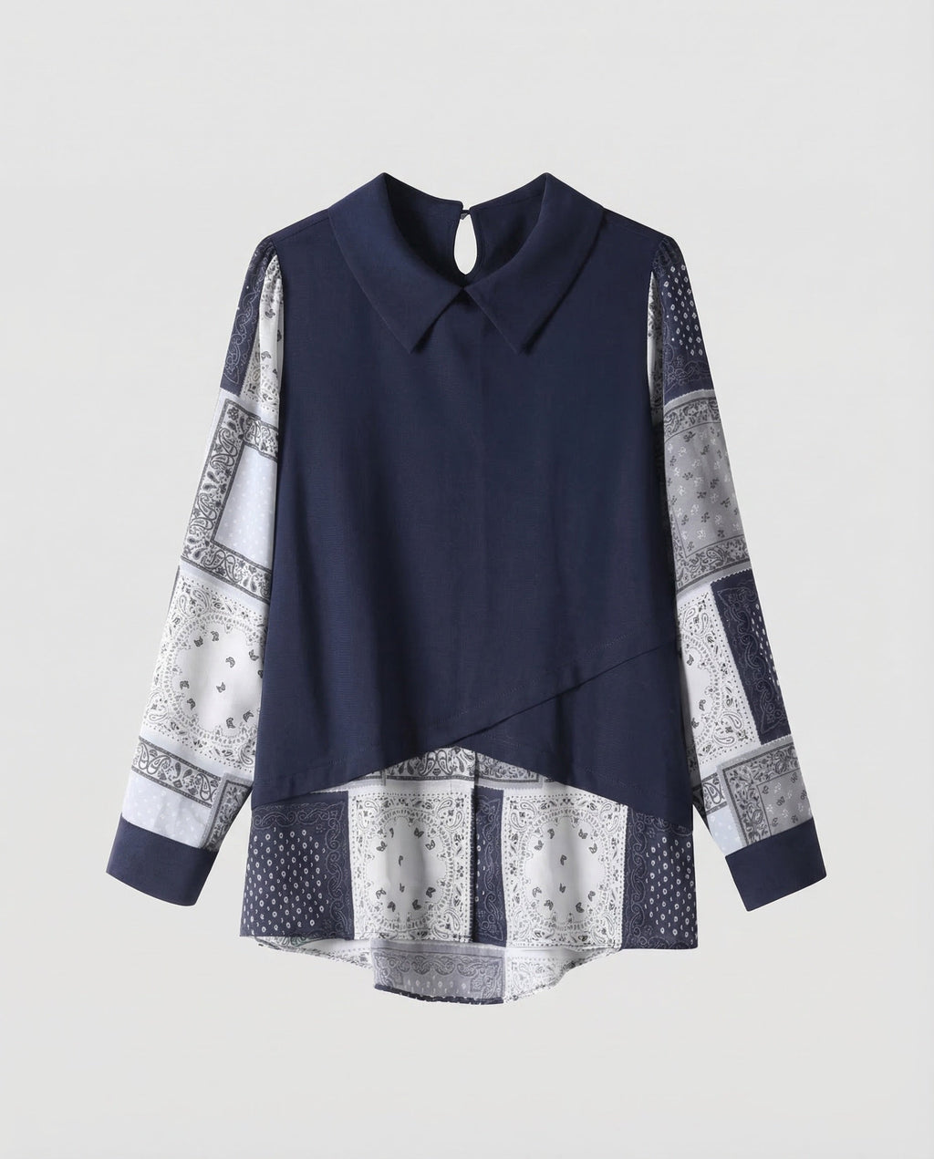 Women Blouse Top Layered Look - product shot
