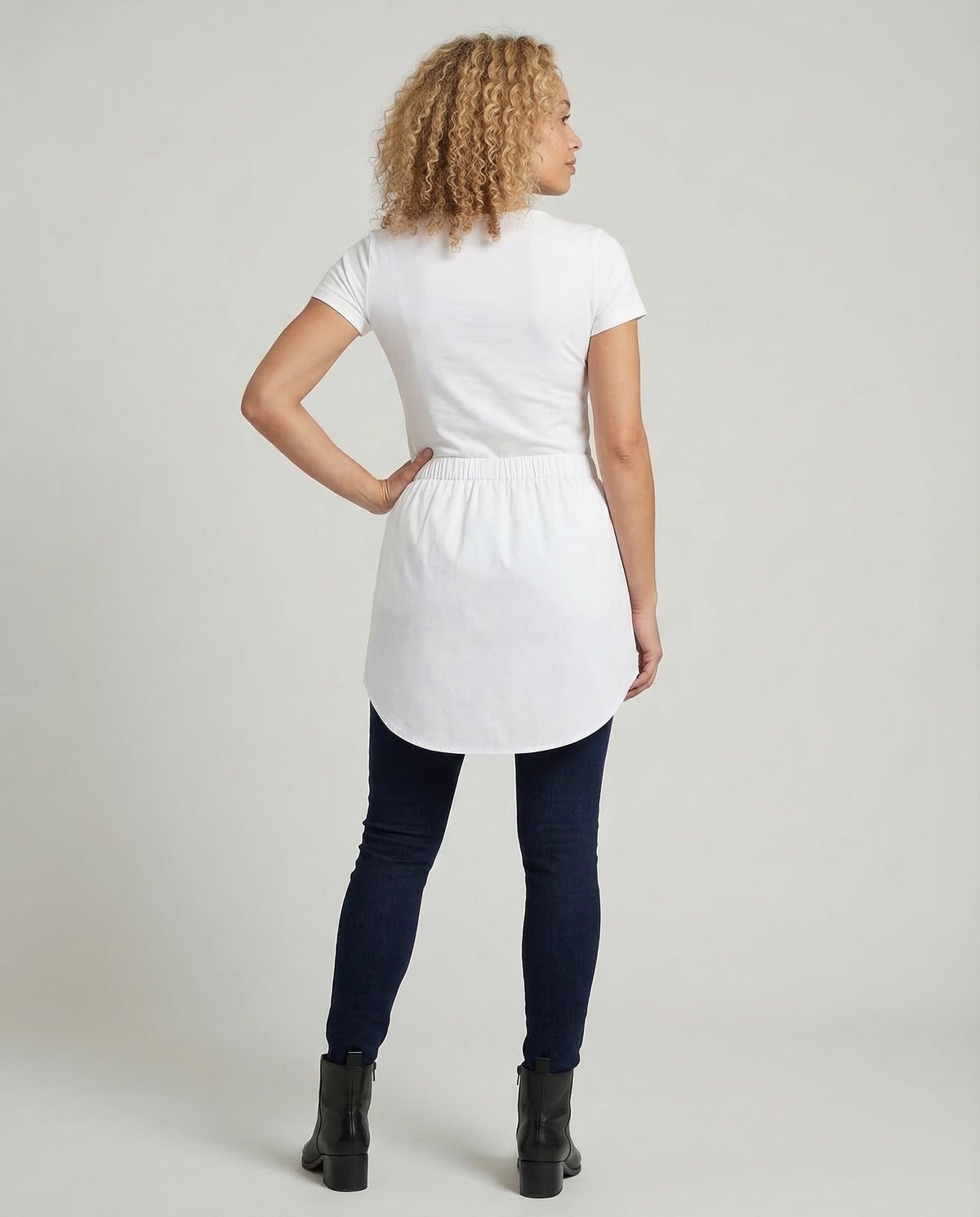 Women's Blouse Insert Button Placket - back view