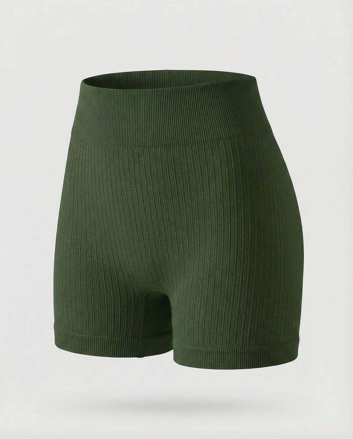 Ladies Short Ribbed Knit Leggings - product shot