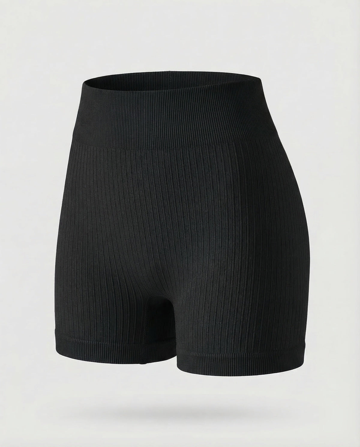 Ladies Short Ribbed Knit Leggings - product shot