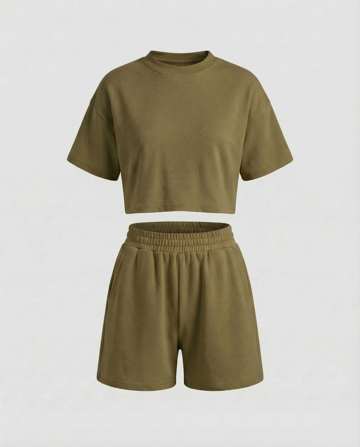 Women's Short-Cut Jersey Set Comfort Waistband - product shot