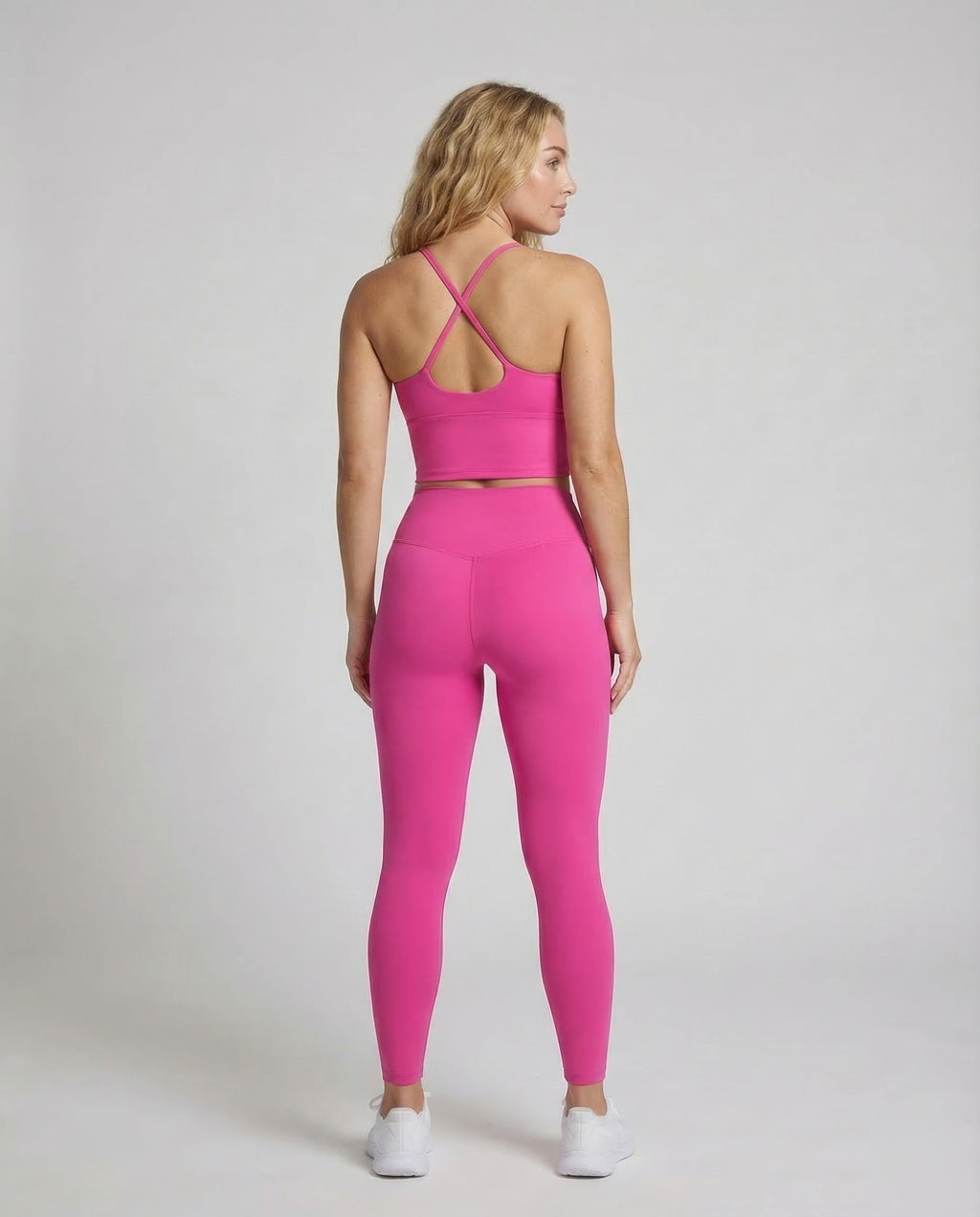 Women Yoga Set Shaping Leggings - back view