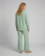 Women's shirt and palazzo pants set - back view