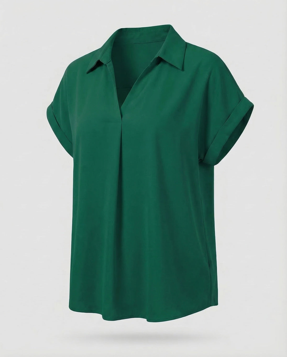 Women Stylish Blouse Top Waterfall Collar - product shot