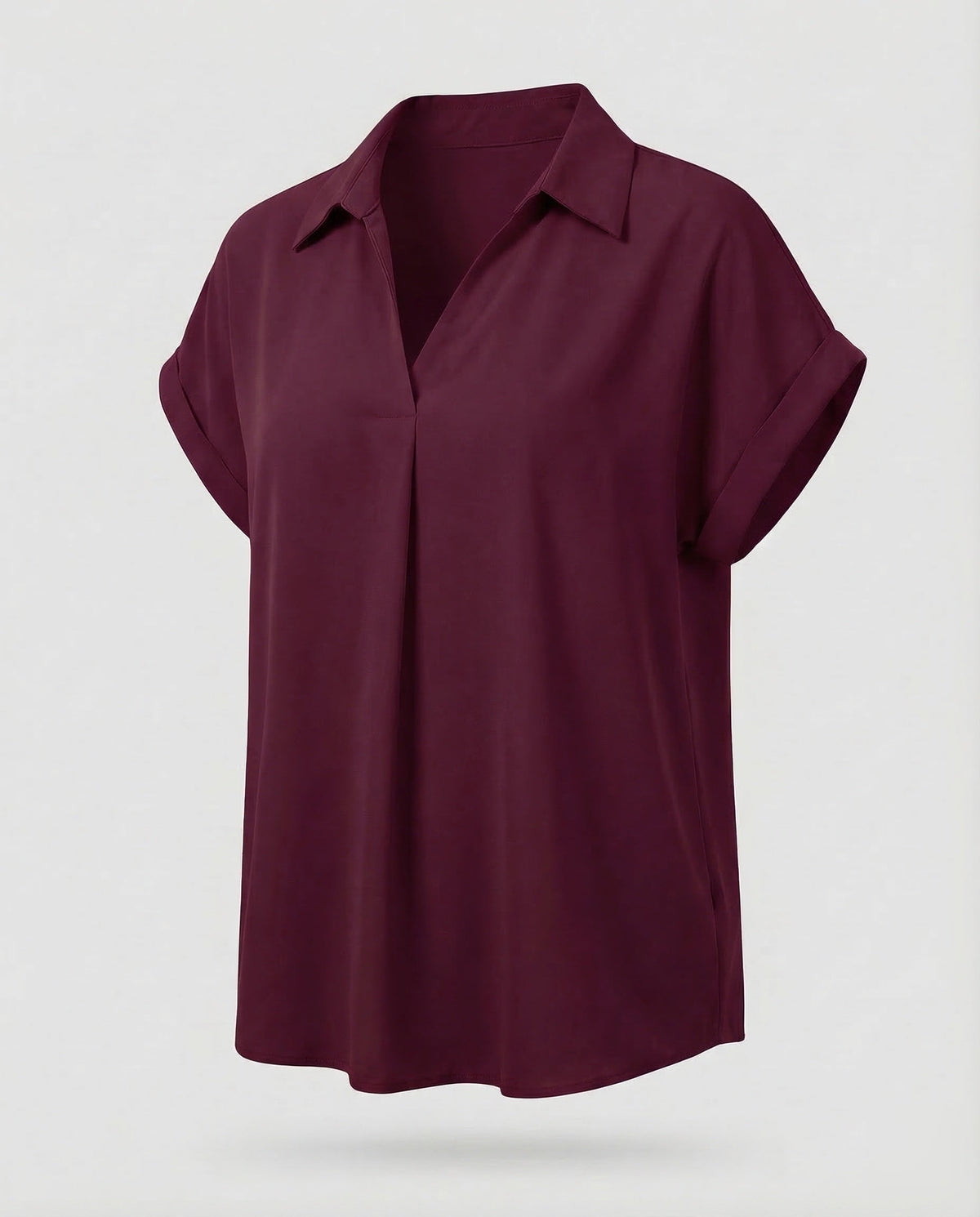 Women Stylish Blouse Top Waterfall Collar - product shot